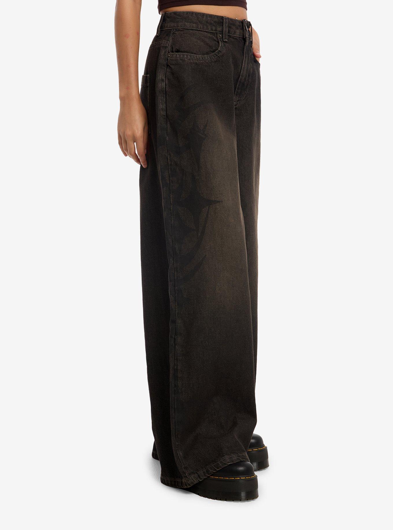 Sinners Dark Wash Wide Leg Jeans, MULTI, alternate - view 3