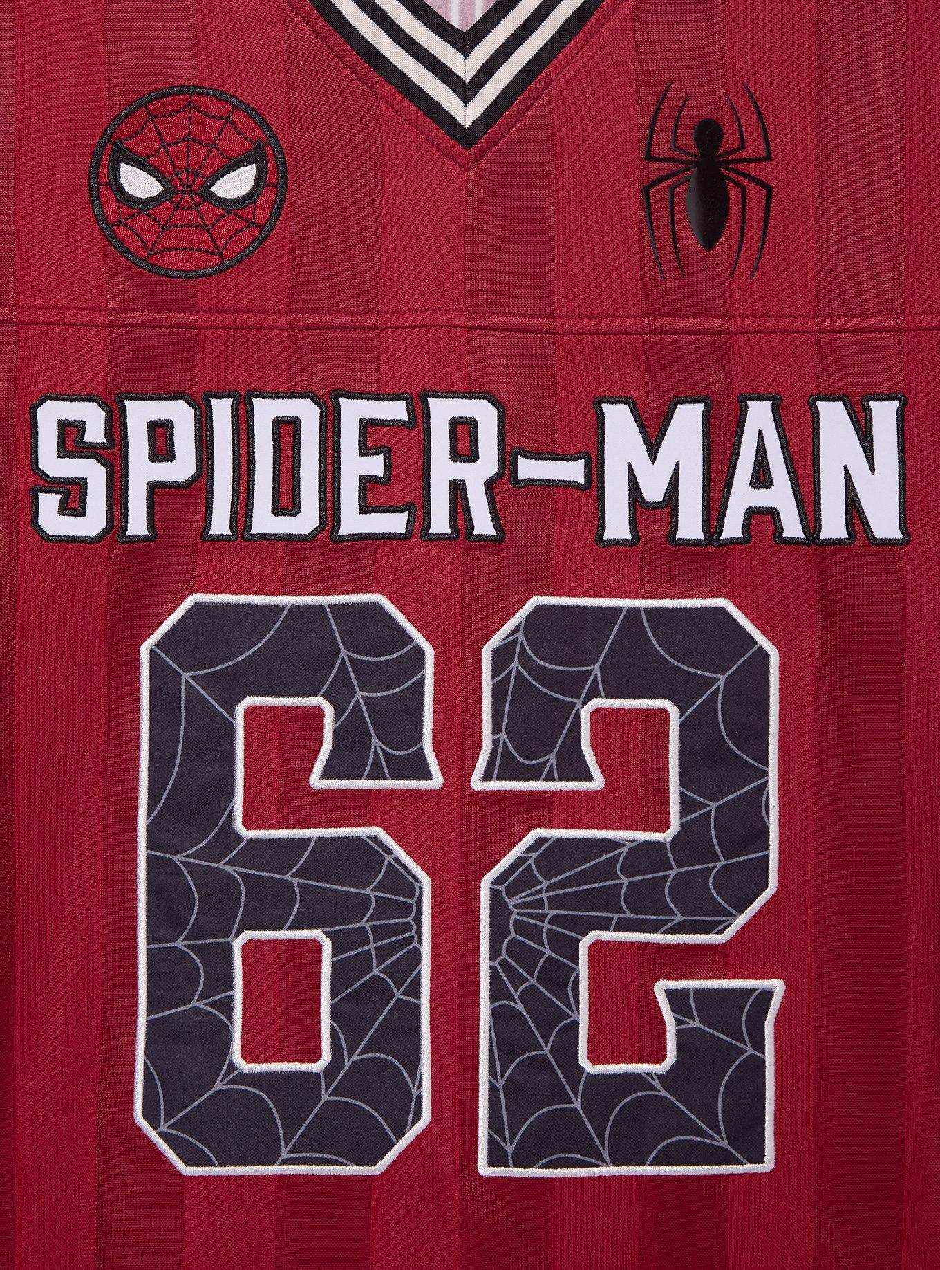 Marvel Spider-Man Peter Parker Football Jersey - BoxLunch Exclusive, RED, alternate