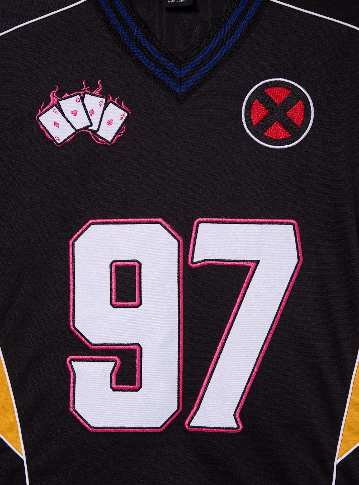 Marvel X-Men '97 Gambit Football Jersey - BoxLunch Exclusive, BLACK, alternate