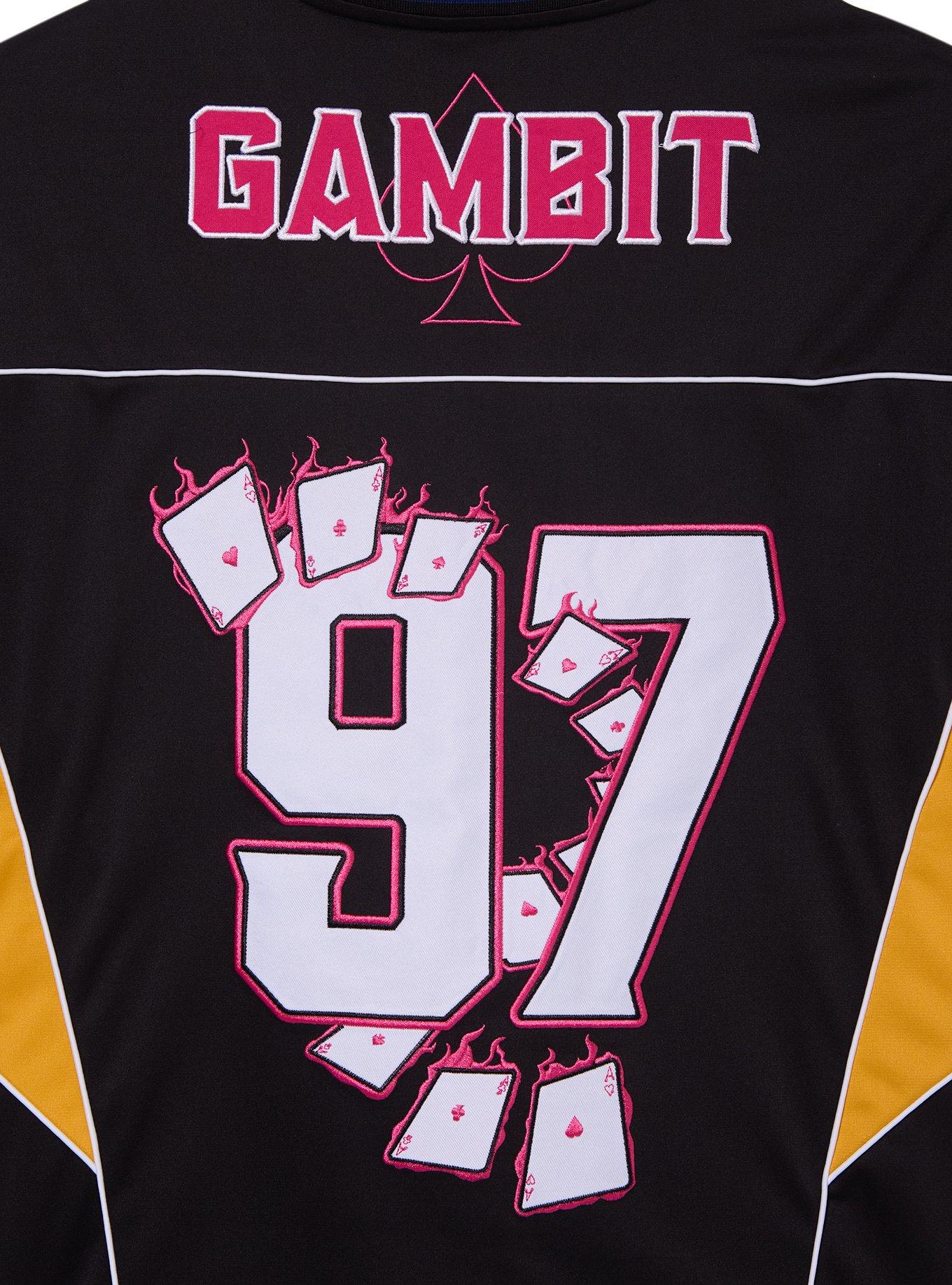 Marvel X-Men '97 Gambit Football Jersey - BoxLunch Exclusive, BLACK, alternate