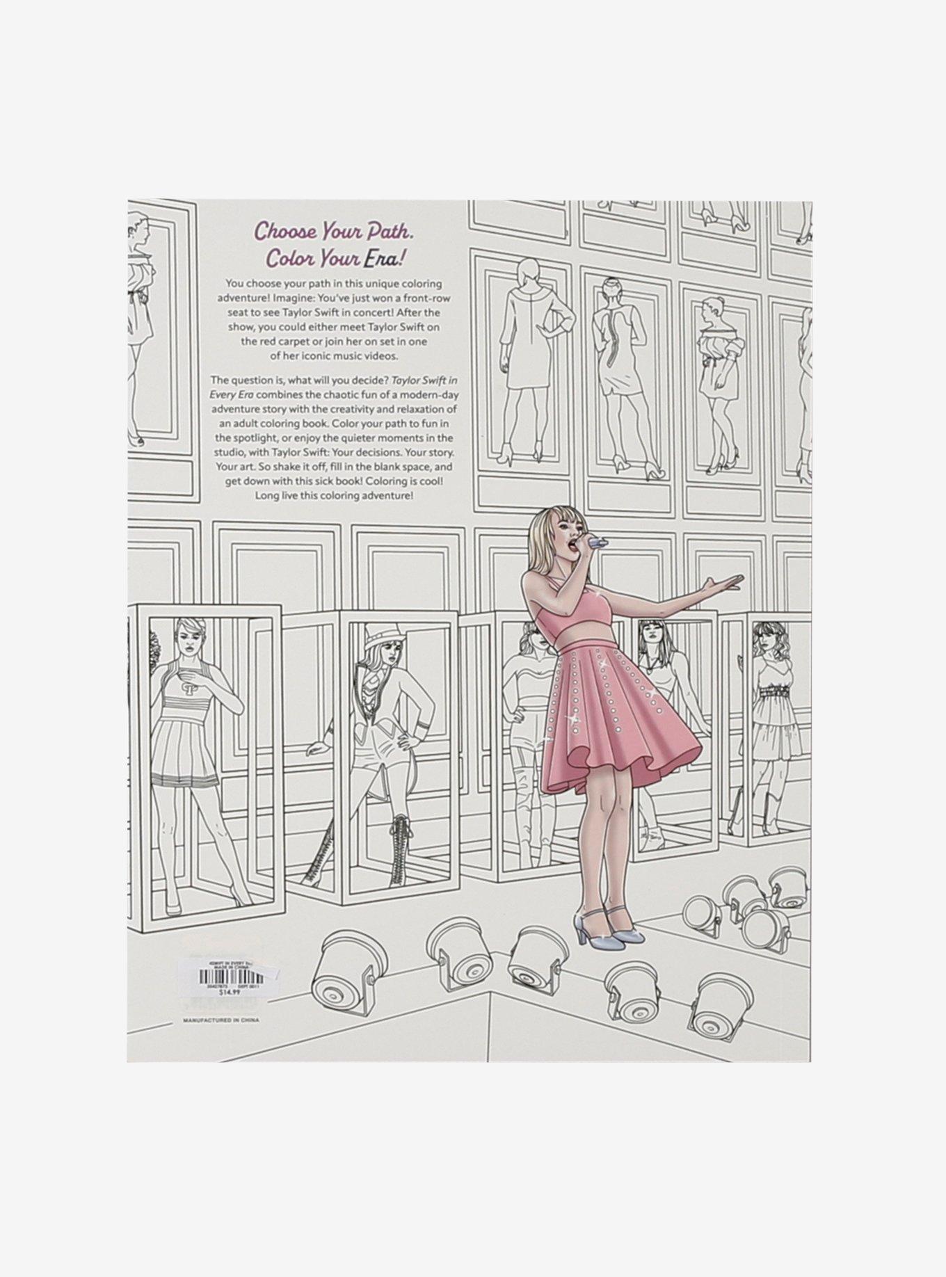 Taylor Swift In Every Era Coloring Book, , alternate