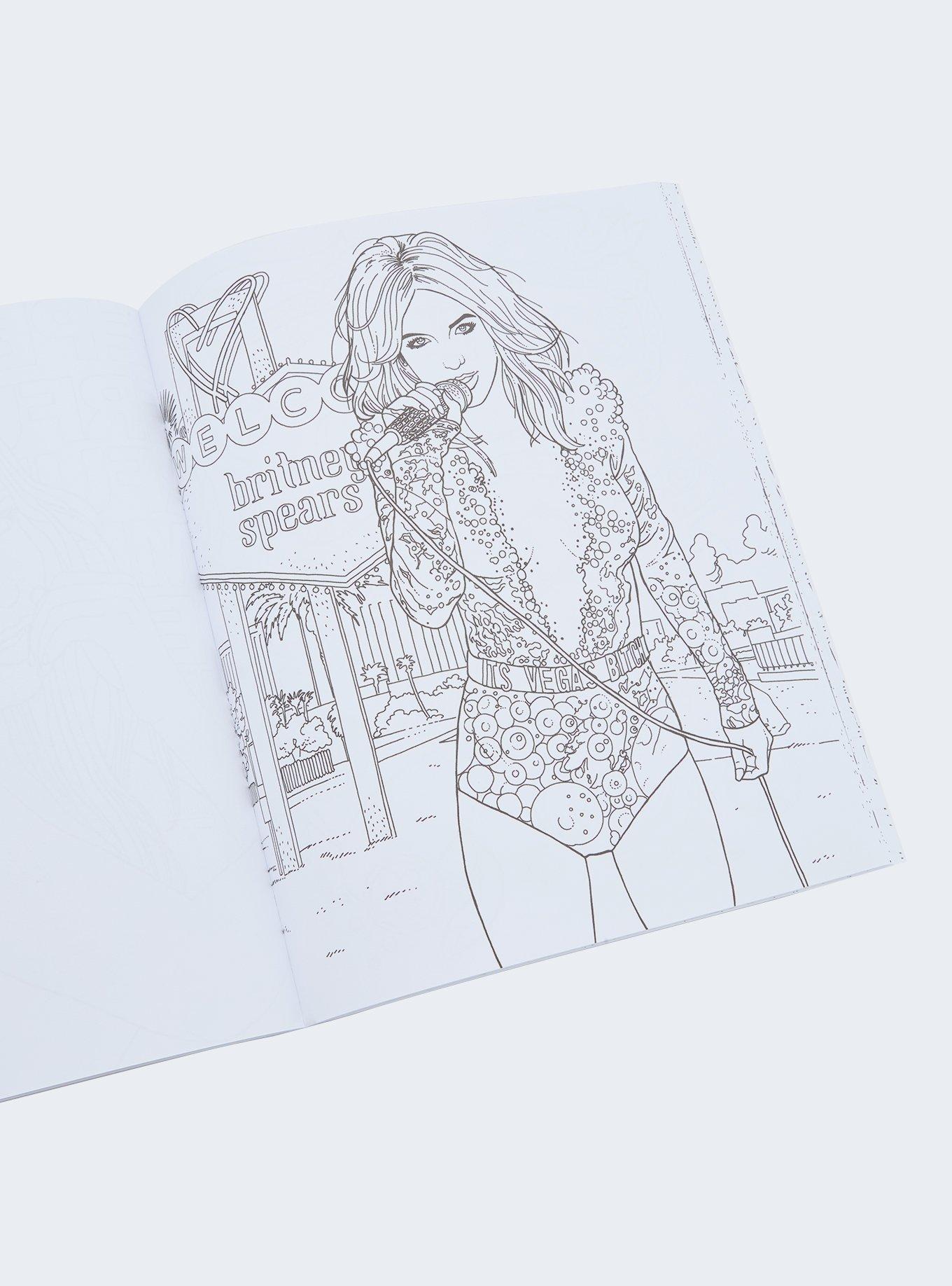 Britney Spears Official Coloring Book, , hi-res