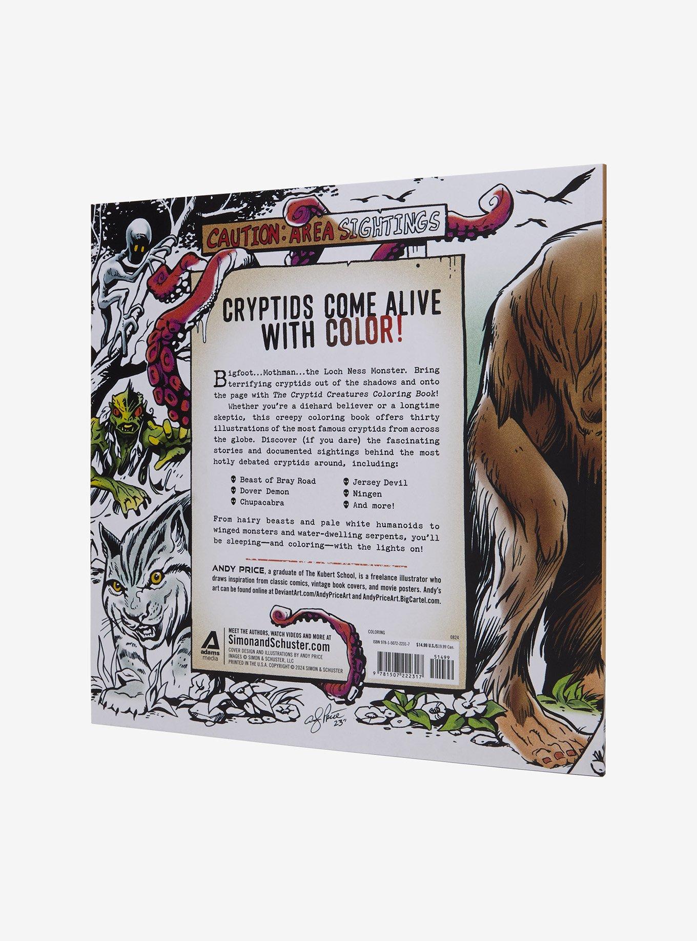 The Cryptid Creatures Coloring Book, , alternate