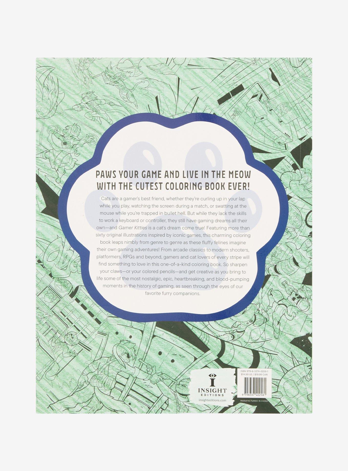 Gamer Kitties: A Pawsome Gaming Coloring Book, , alternate