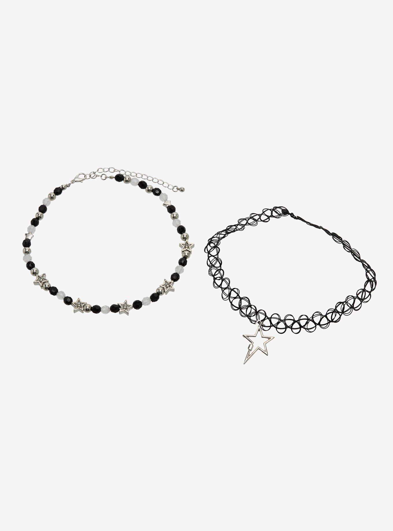Star Bead & Tattoo Choker Set, , hi-res