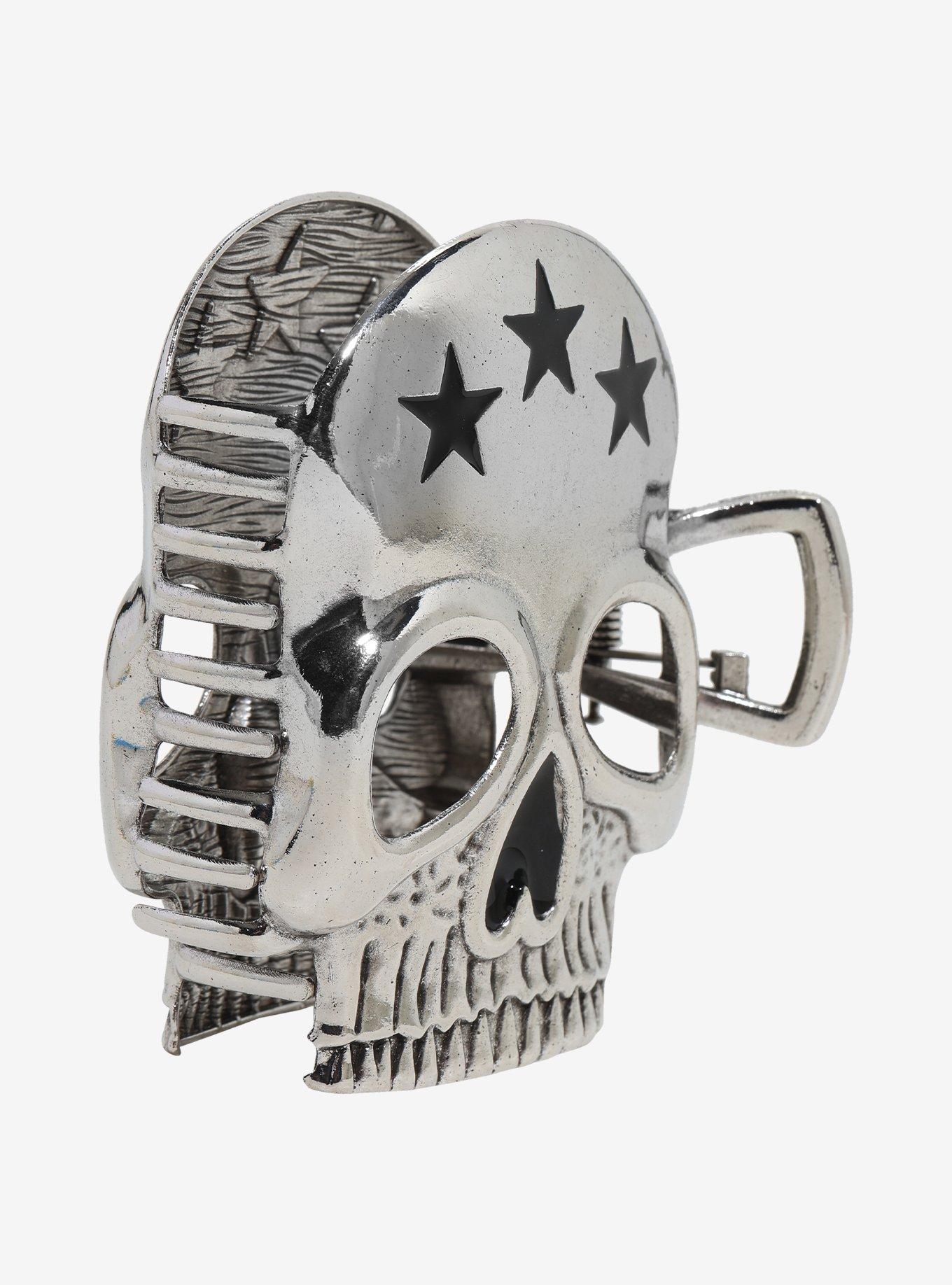 Skull Stars Claw Hair Clip, , alternate