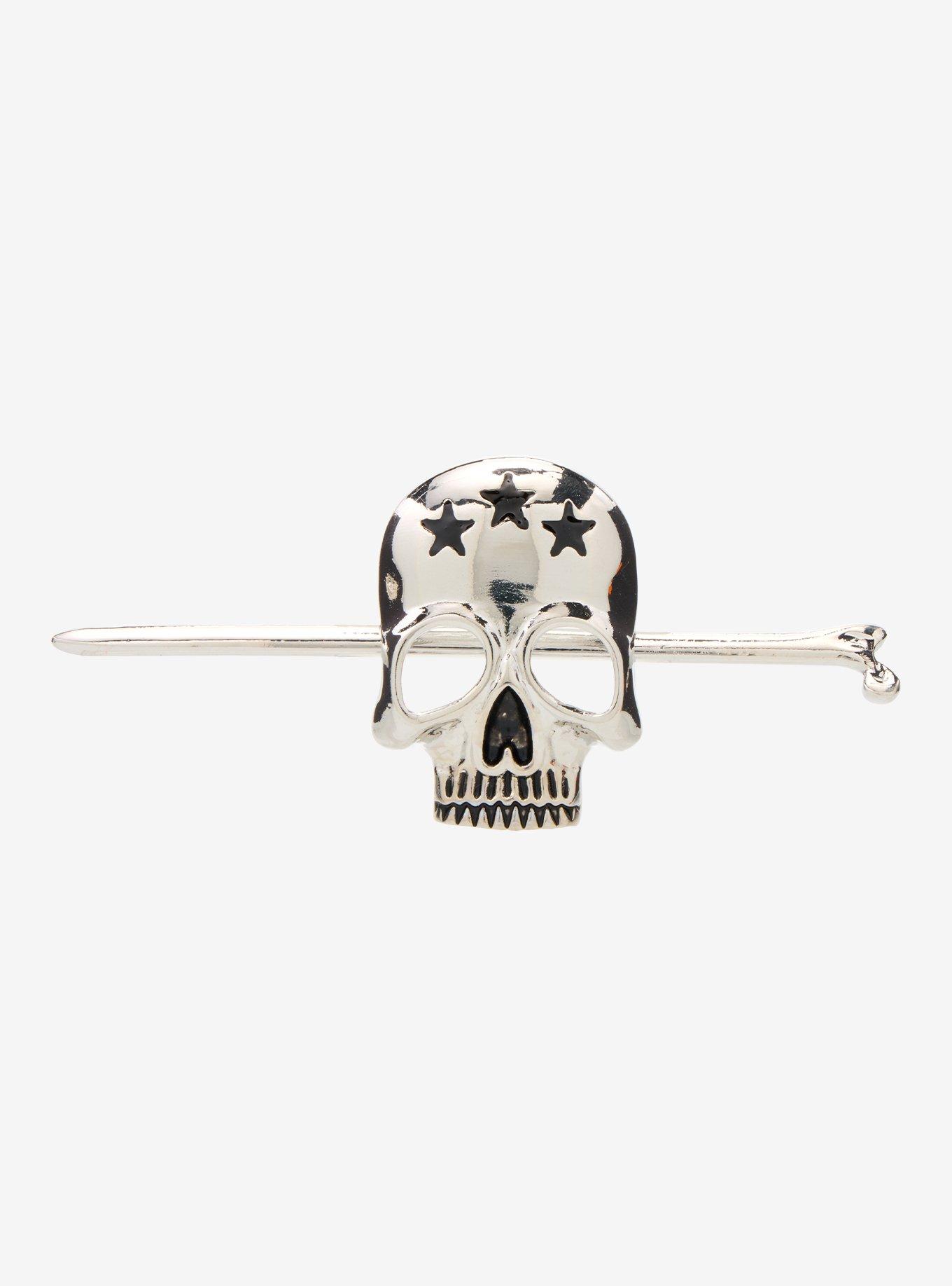 Skull & Stars Hair Pin, , hi-res