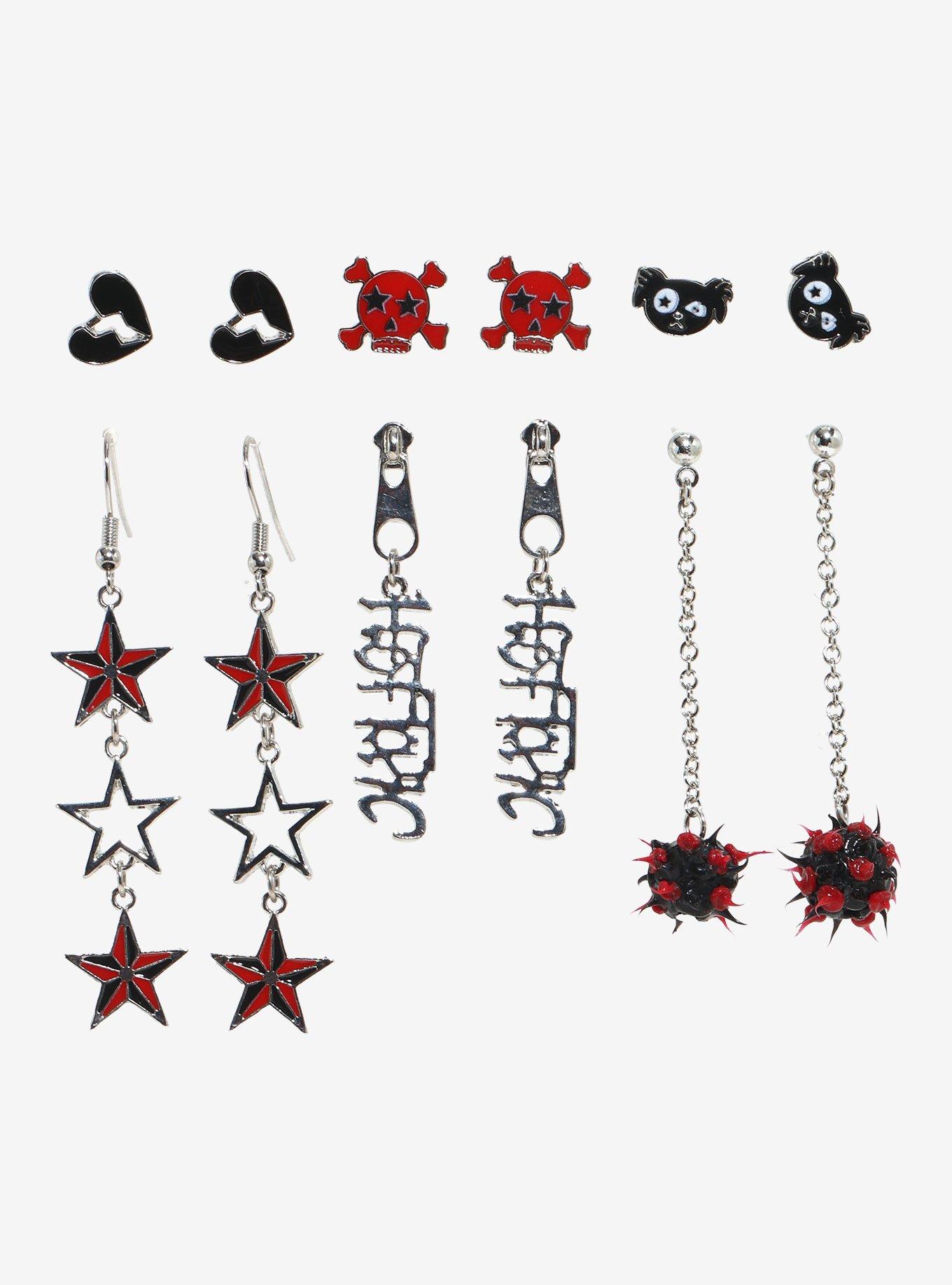 Hot Topic Mall Goth Earring Set, , hi-res