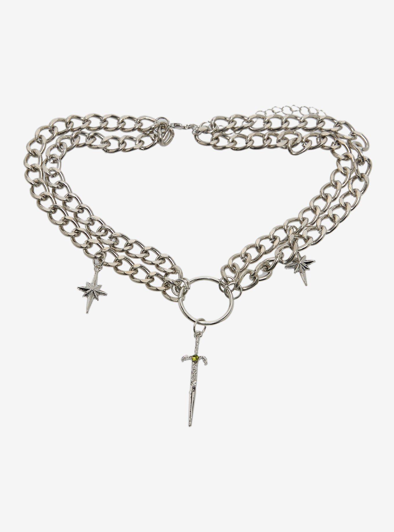 Thorn & Fable Celestial Dagger Choker, , hi-res