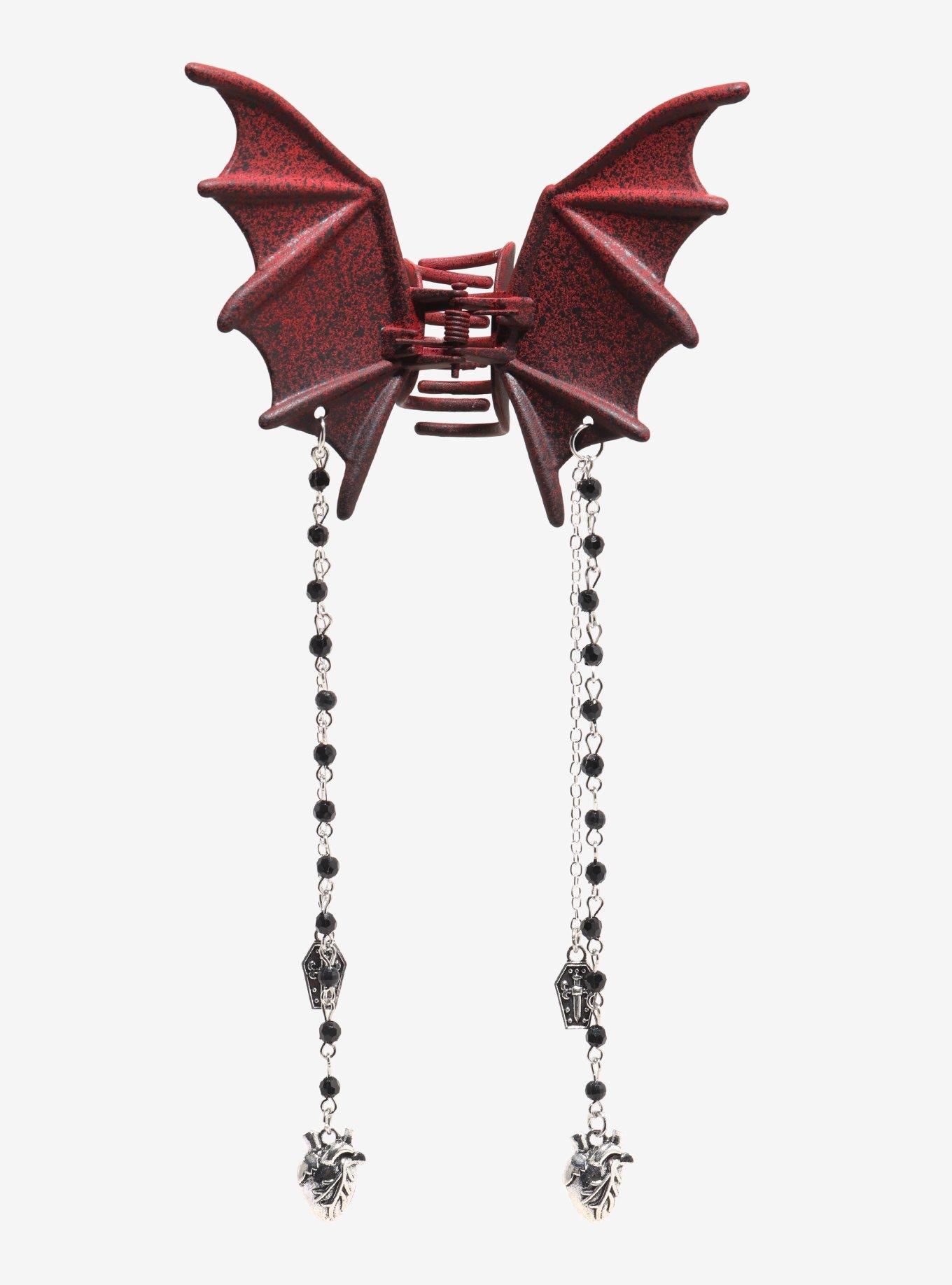 Cosmic Aura Bat Wing Claw Hair Clip, , hi-res