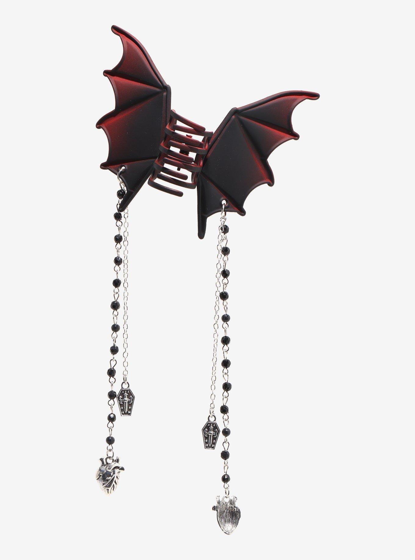 Cosmic Aura Bat Wing Claw Hair Clip, , alternate