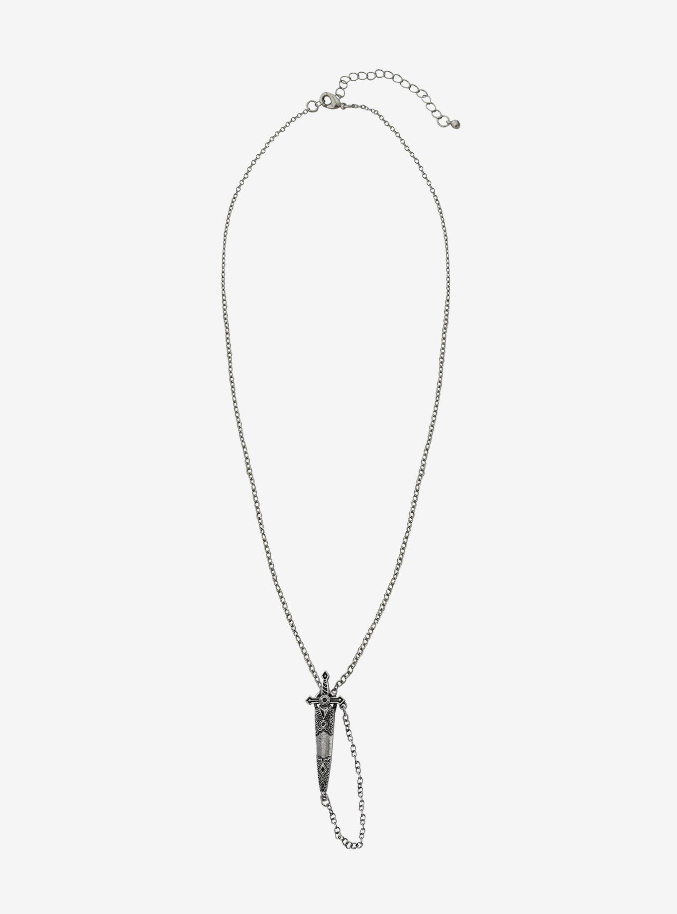Thorn & Fable Dagger Sheath Necklace, , hi-res