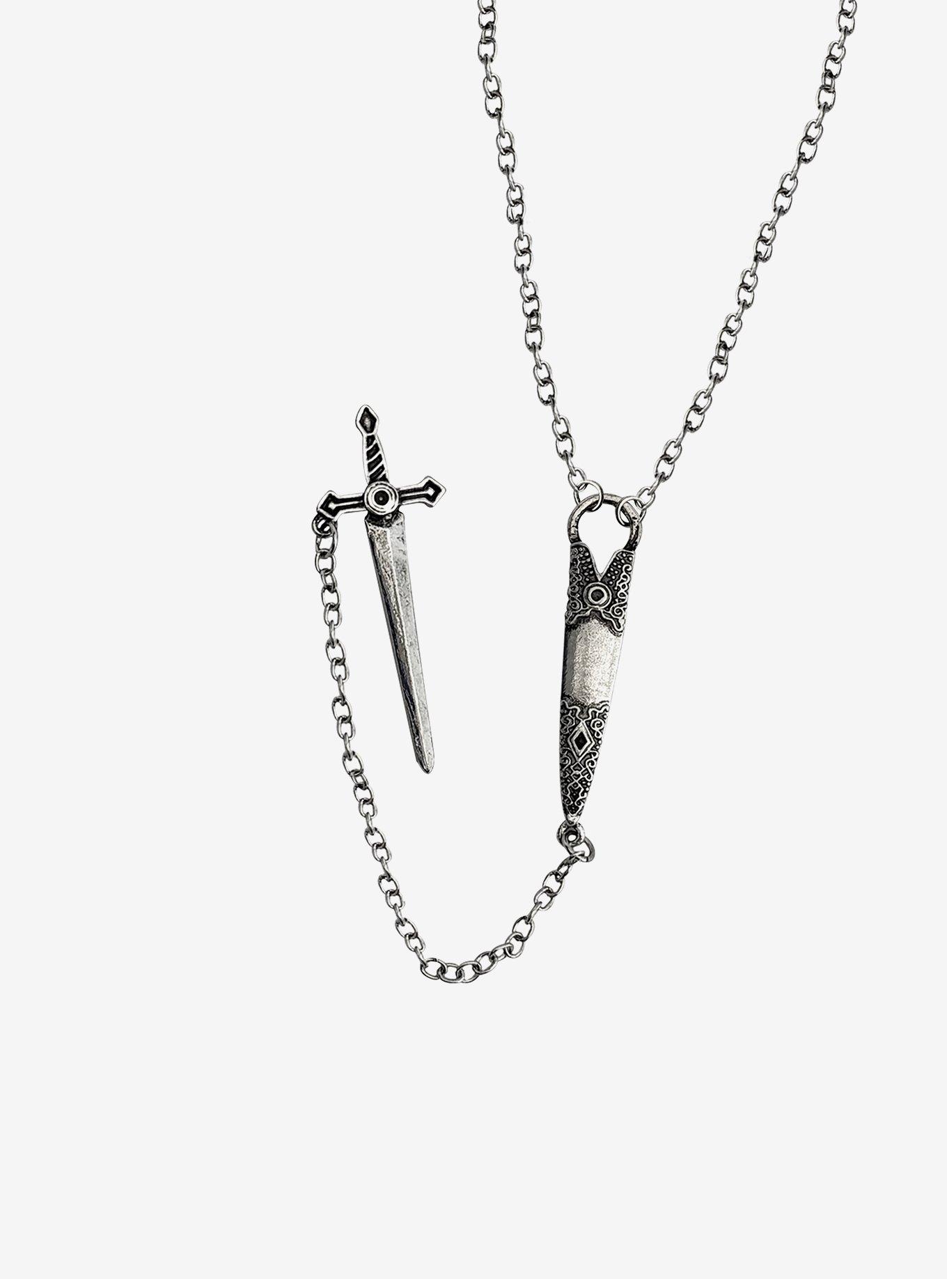 Thorn & Fable Dagger Sheath Necklace, , alternate