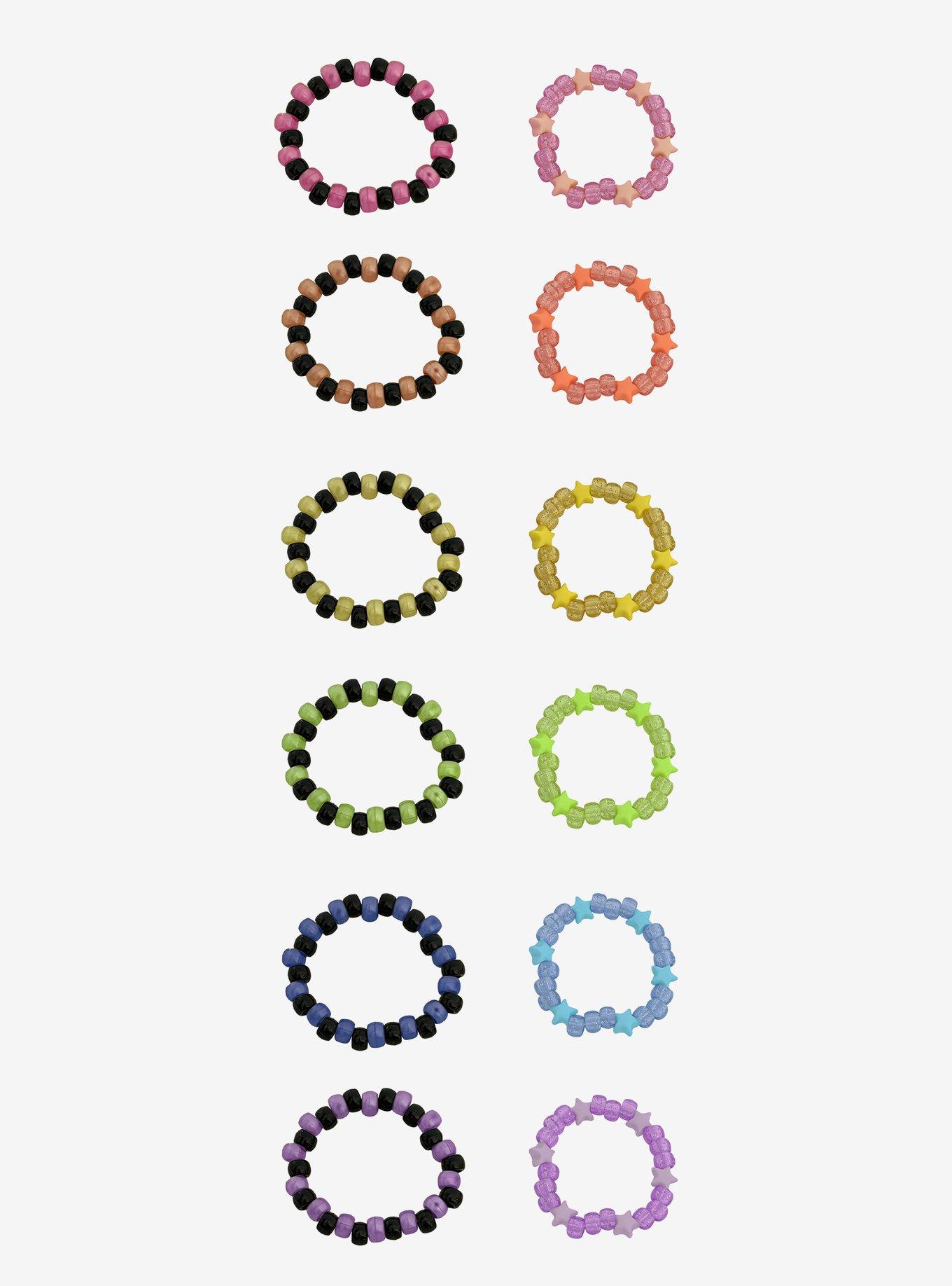 Rainbow Star Bead Bracelet Set, , hi-res