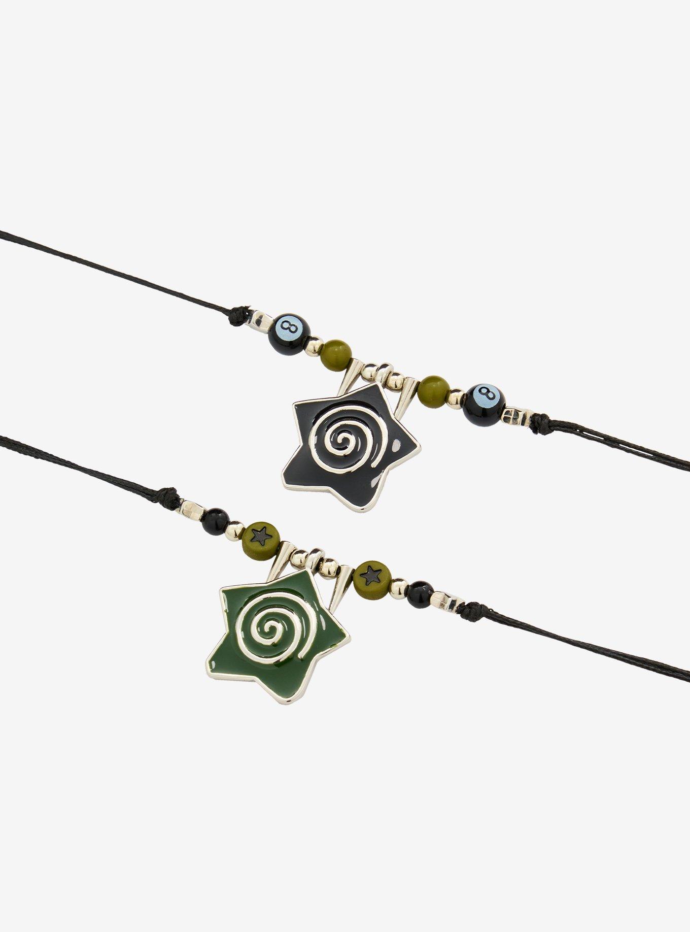 Star Swirl Charm Best Friend Cord Necklace Set, , alternate