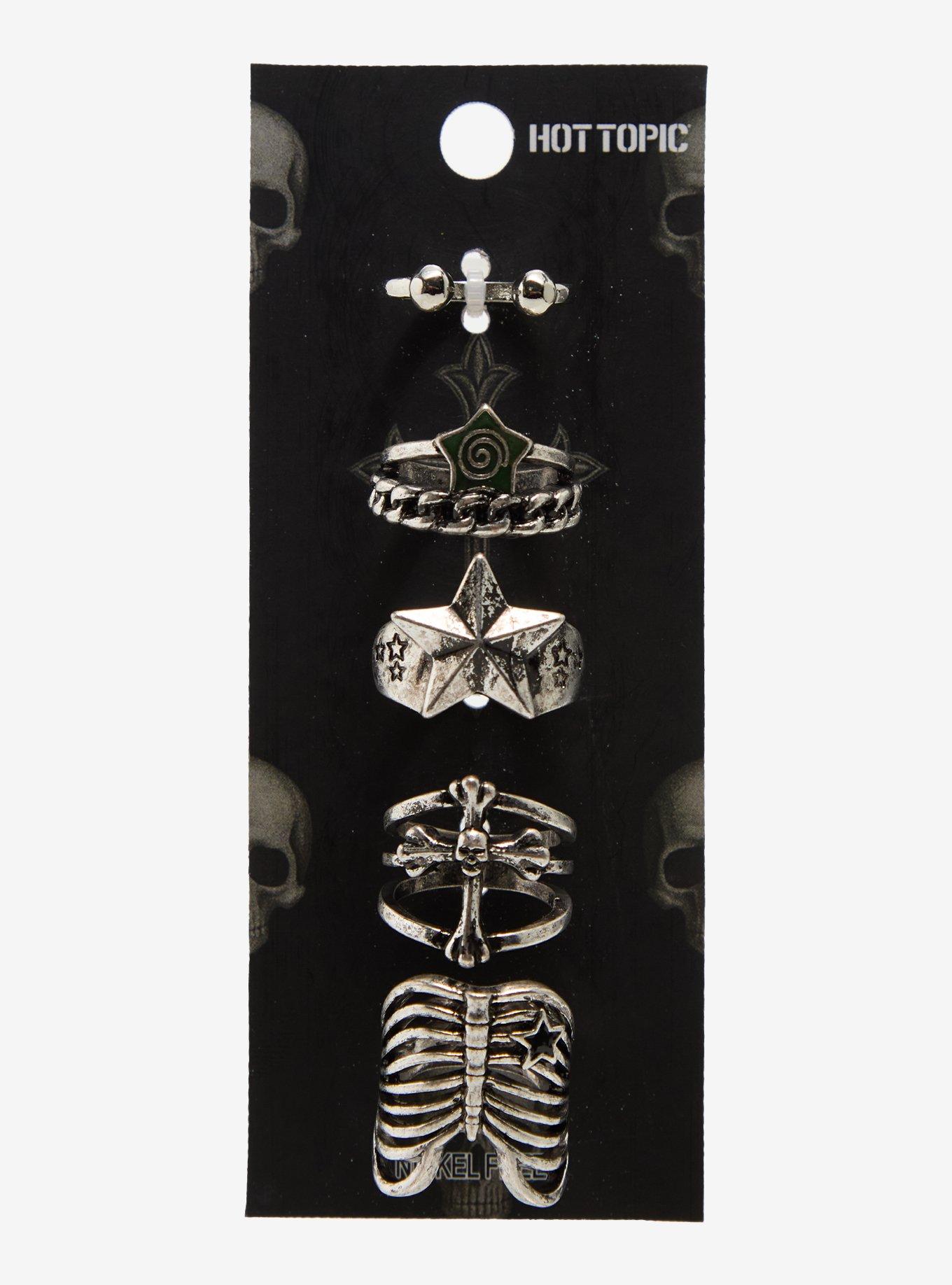 Skull Star Ring Set, , hi-res