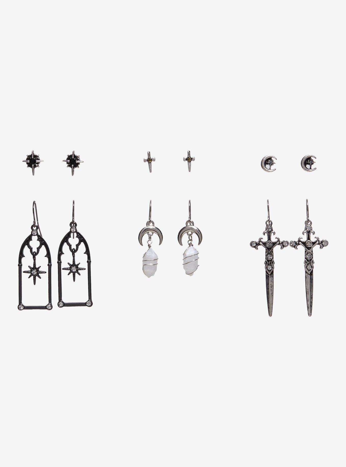 Thorn & Fable Castle Dagger Earring Set, , hi-res
