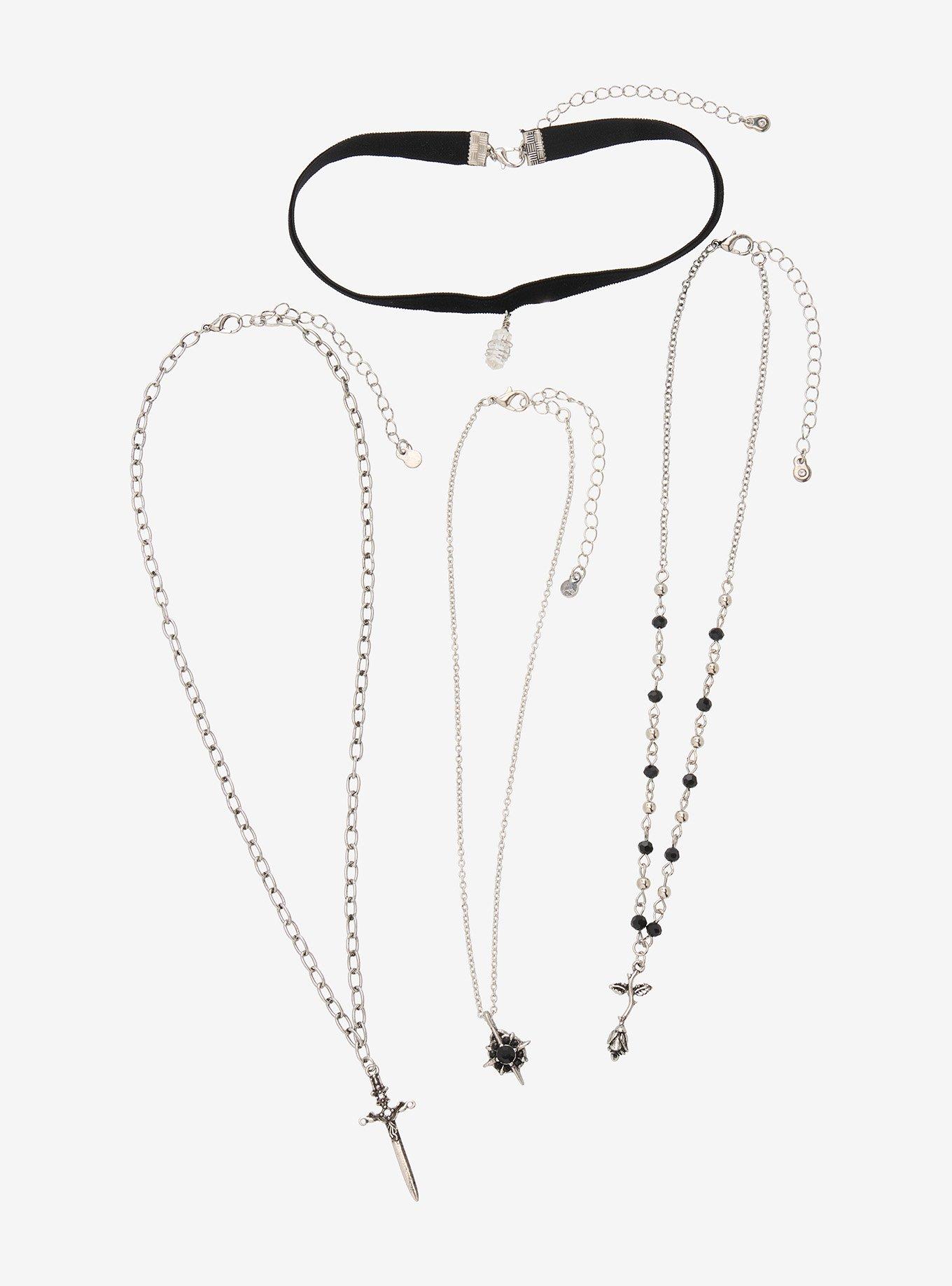 Thorn & Fable Rose Sword Necklace Set, , hi-res