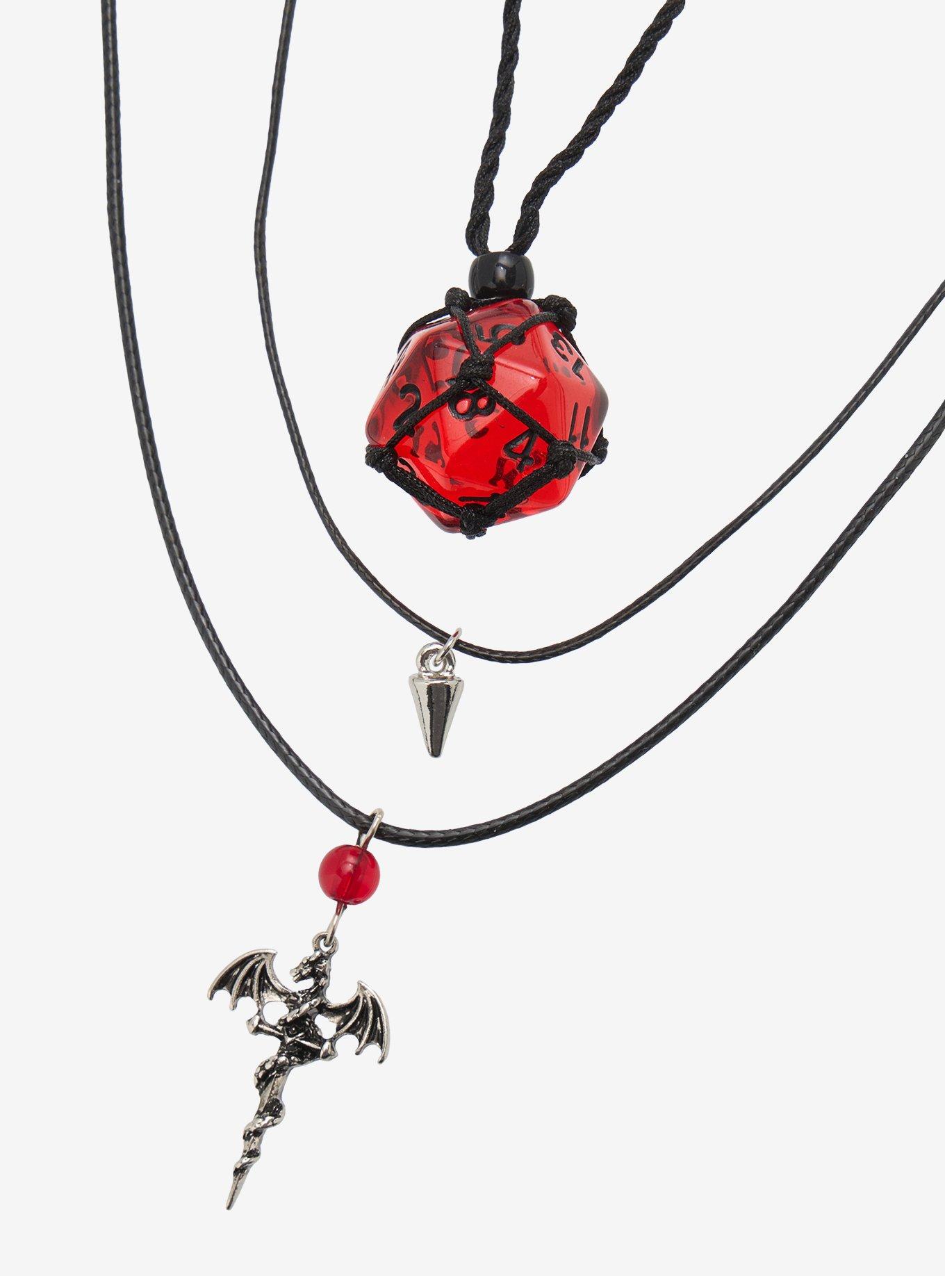 Dragon RPG Dice Necklace Set, , alternate