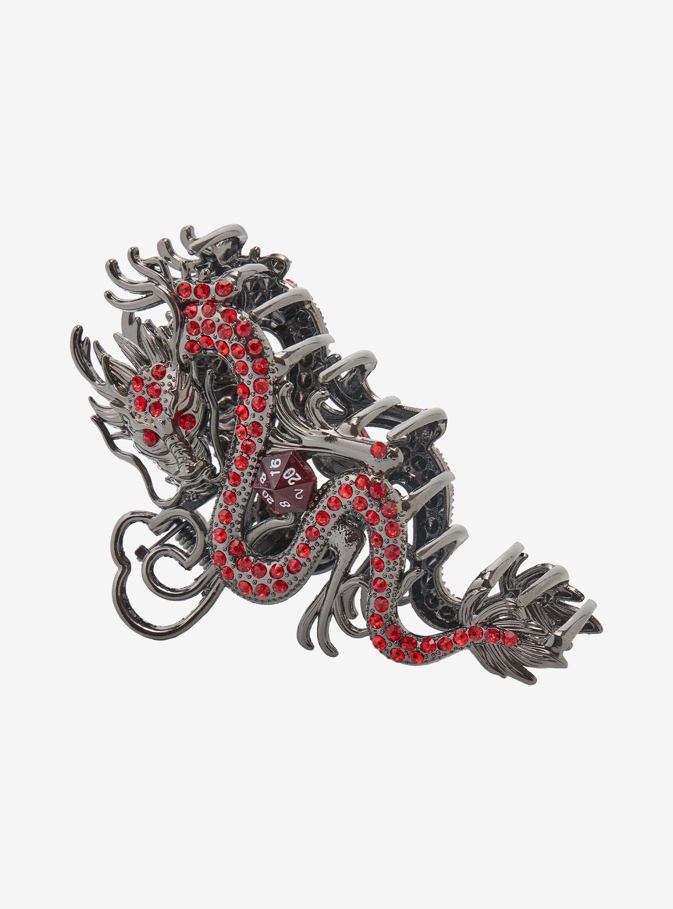 Dragon Dice Claw Hair Clip, , alternate