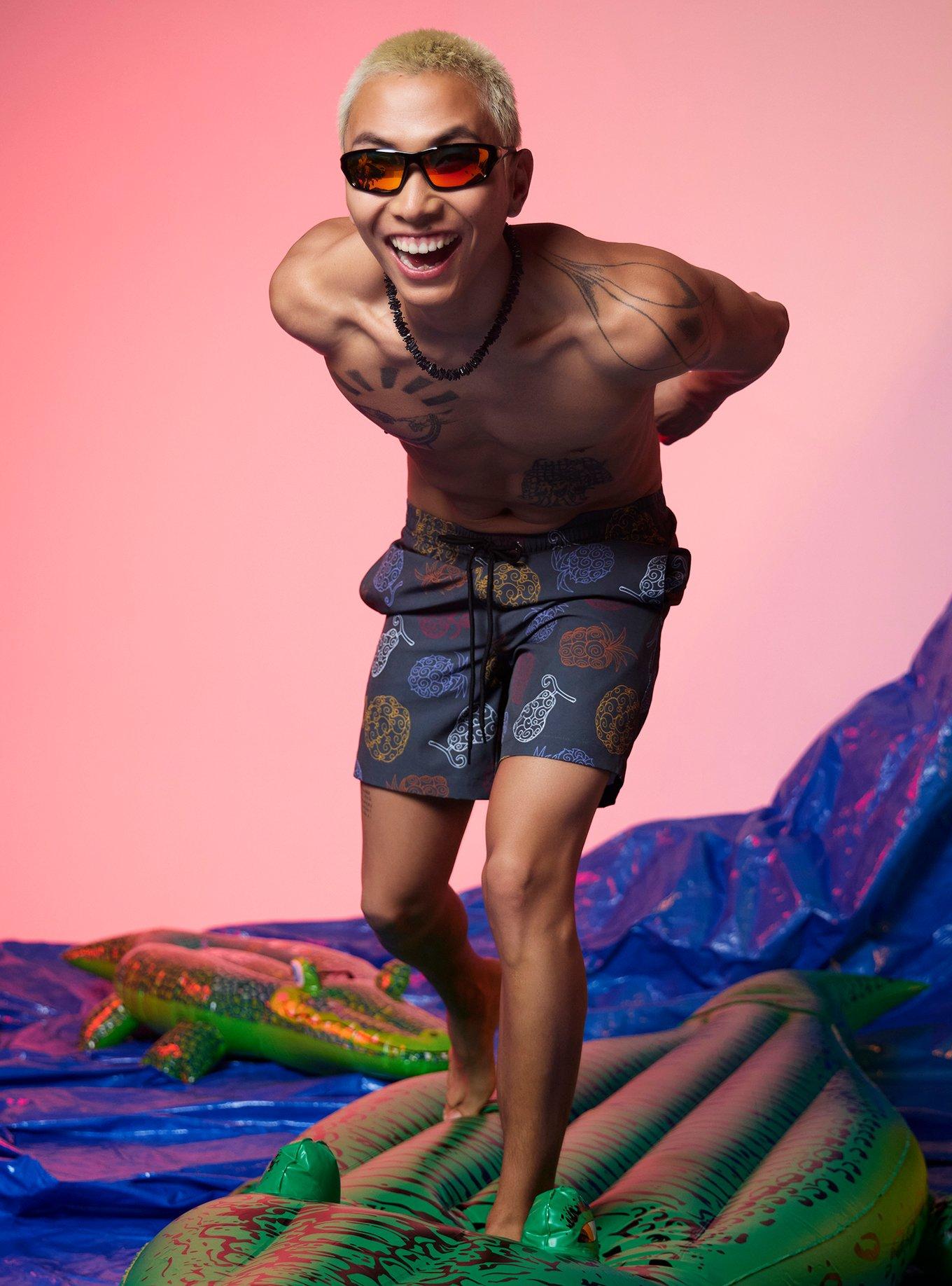 One Piece Devil Fruit Swim Trunks, MULTI, alternate