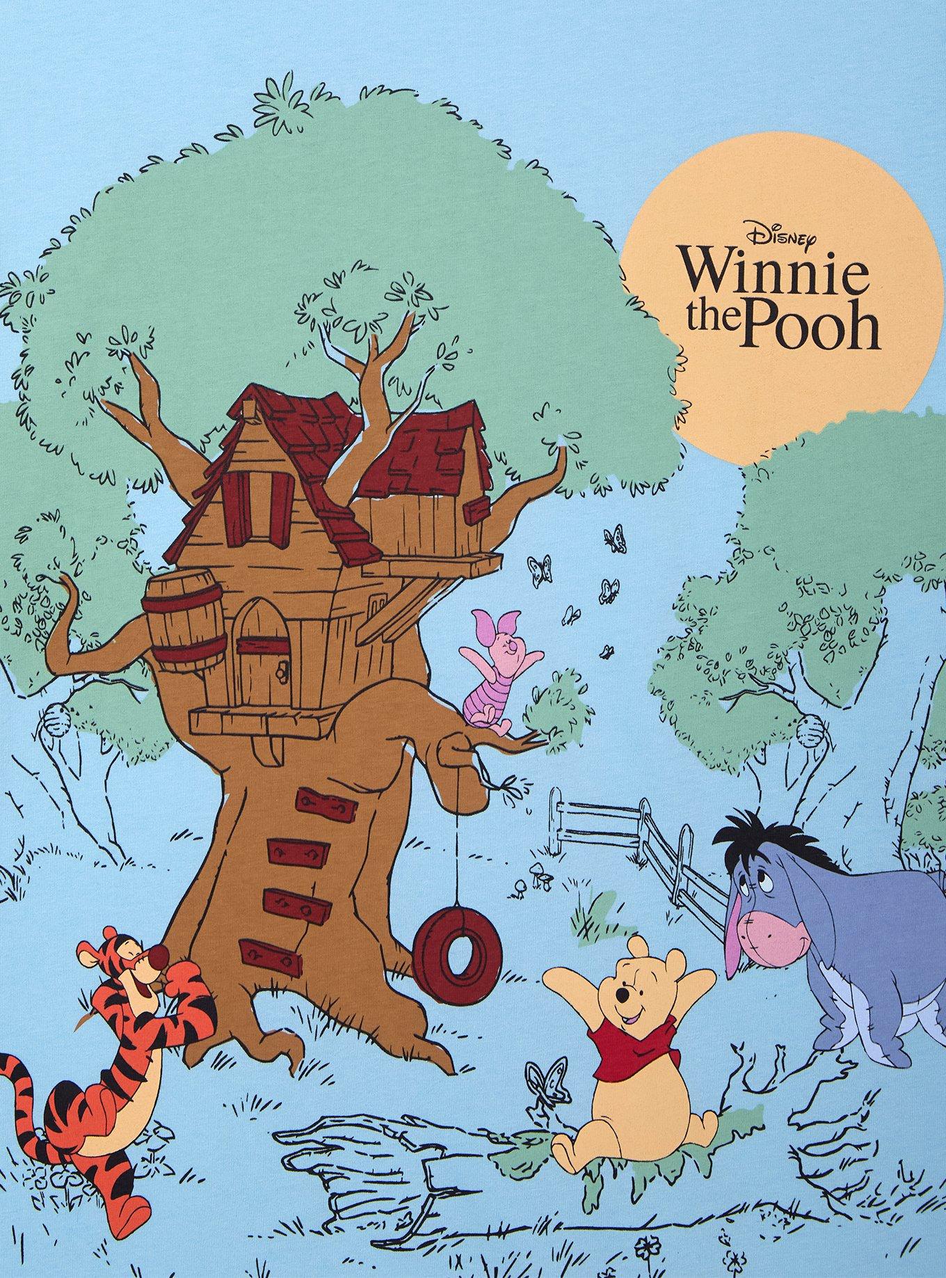 Disney Winnie the Pooh Scenic T-Shirt - BoxLunch Exclusive, SKY BLUE, alternate