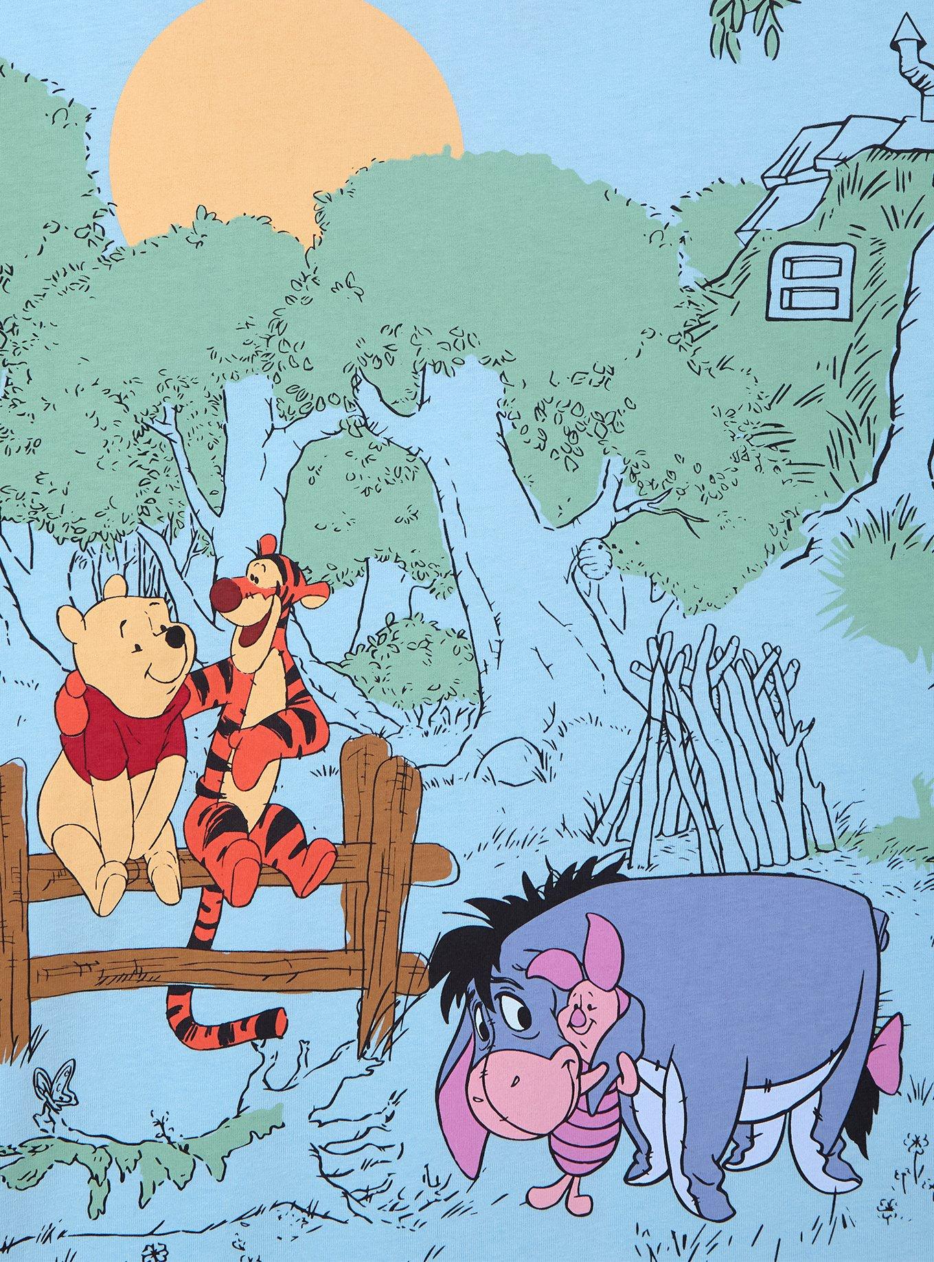 Disney Winnie the Pooh Scenic T-Shirt - BoxLunch Exclusive, SKY BLUE, alternate
