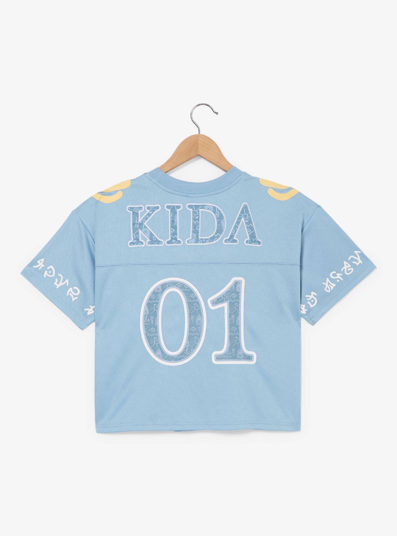 Disney Atlantis: The Lost Empire Kida Women's Cropped Football Jersey - BoxLunch Exclusive, , hi-res
