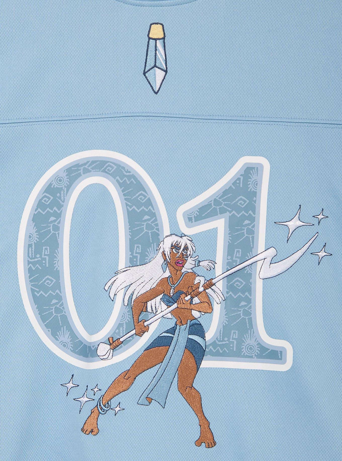 Disney Atlantis: The Lost Empire Kida Women's Cropped Football Jersey - BoxLunch Exclusive, STONE, alternate
