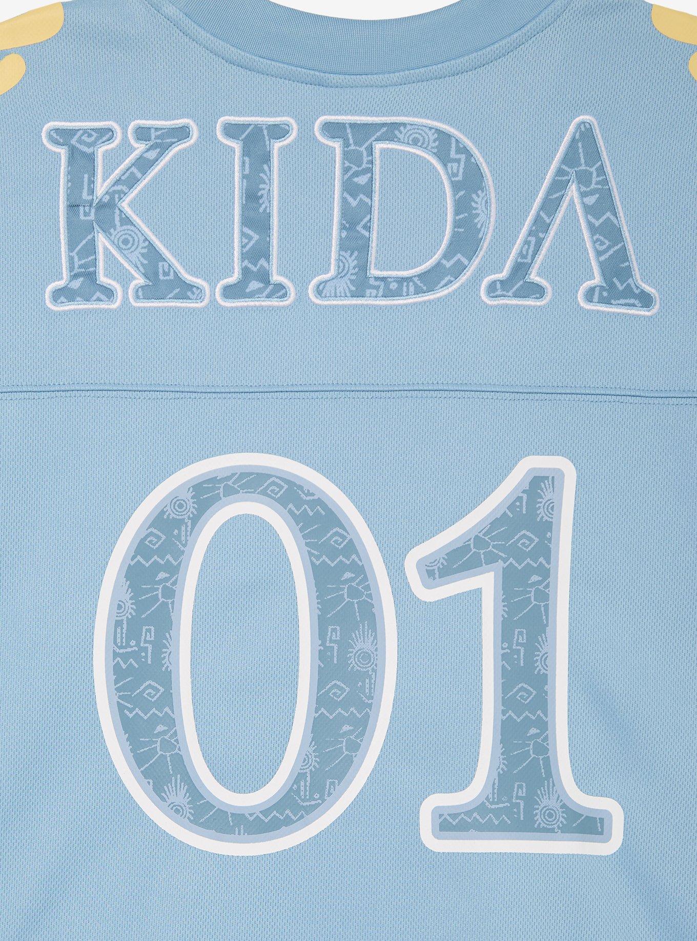 Disney Atlantis: The Lost Empire Kida Women's Cropped Football Jersey - BoxLunch Exclusive, STONE, alternate
