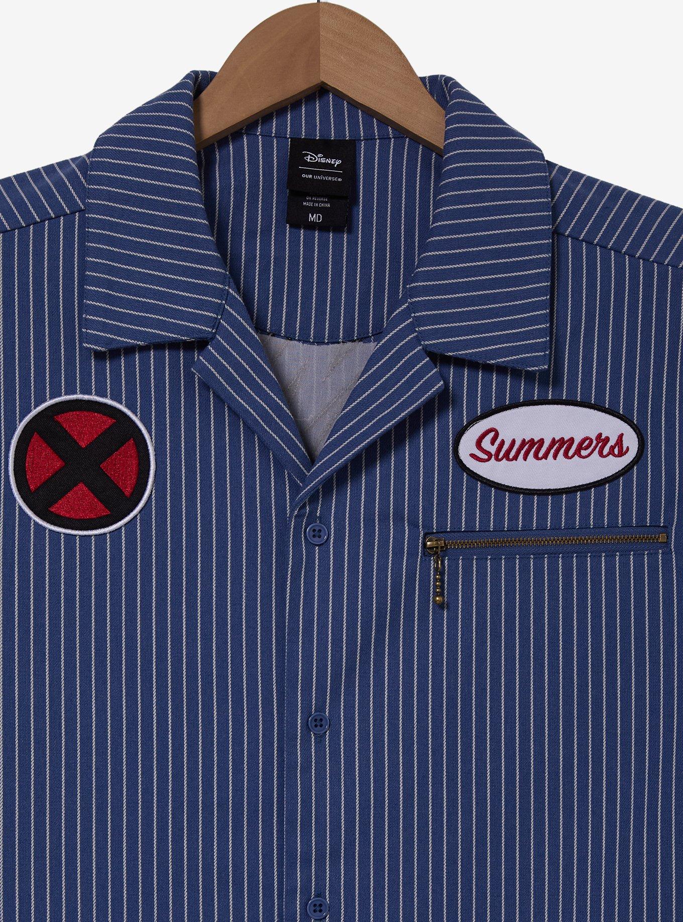 Marvel X-Men '97 Scott Summers Woven Button-Up &mdash; BoxLunch Exclusive, BLUE, alternate