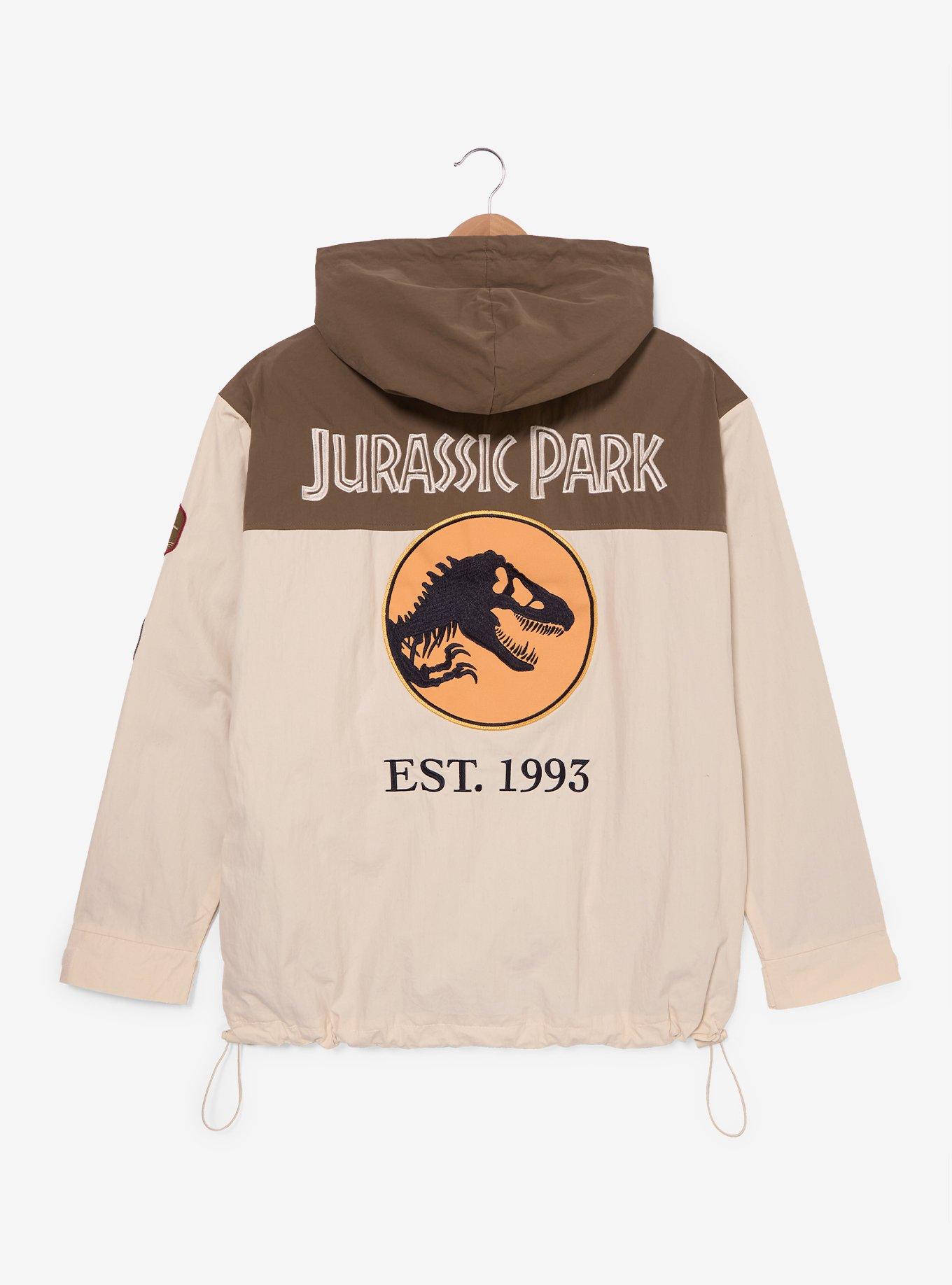 Jurassic Park Embroidered Patches Windbreaker - BoxLunch Exclusive, , hi-res