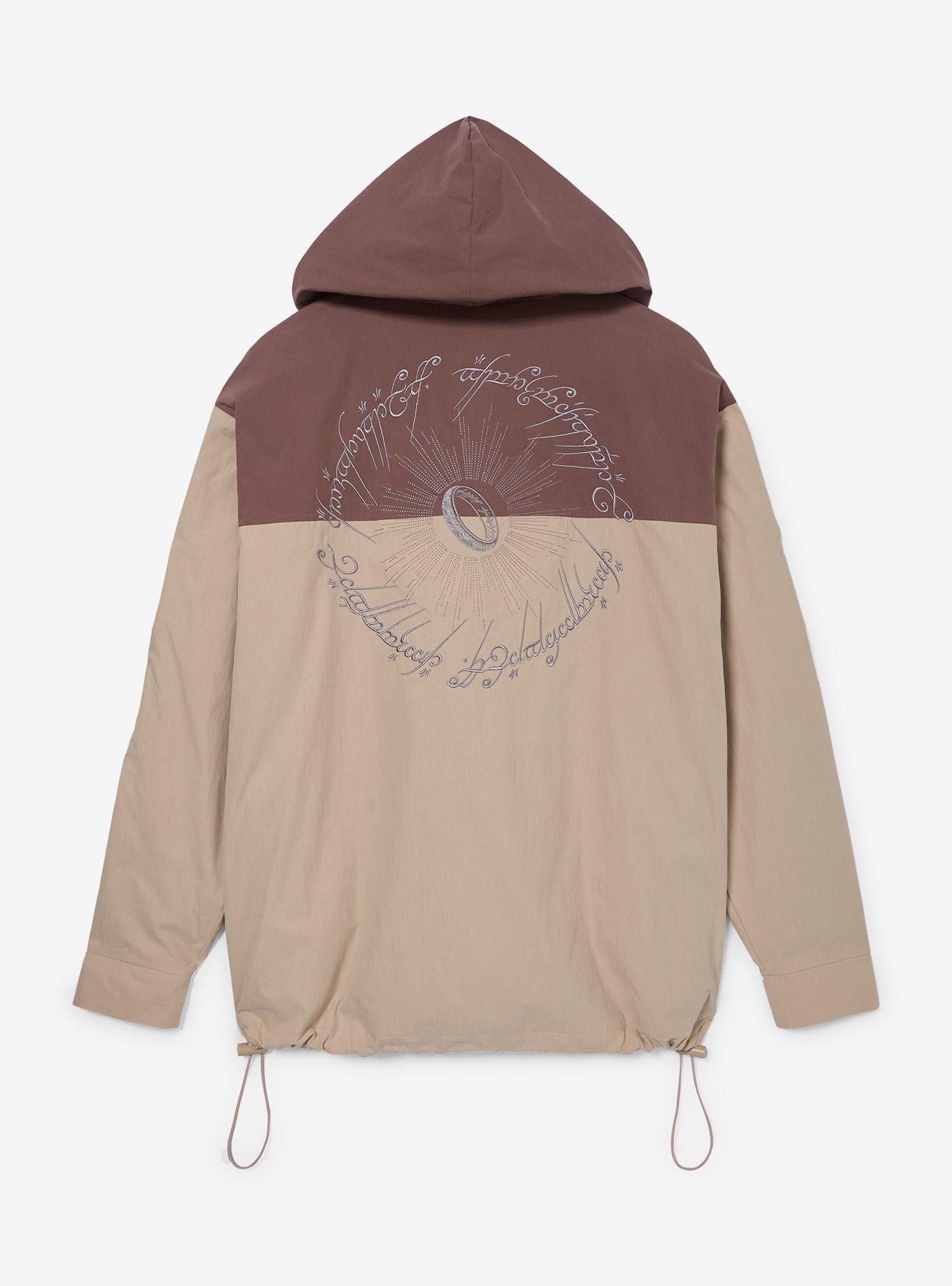 The Lord of the Rings One Ring Windbreaker Jacket - BoxLunch Exclusive, BROWN, alternate