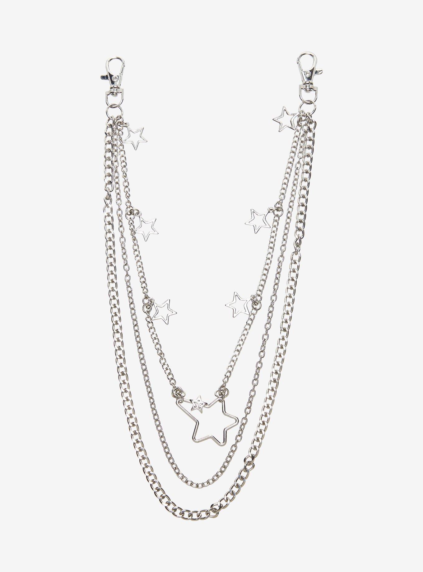 Silver Star 16 Inch, 20 Inch & 22 Inch Wallet Chain, , hi-res