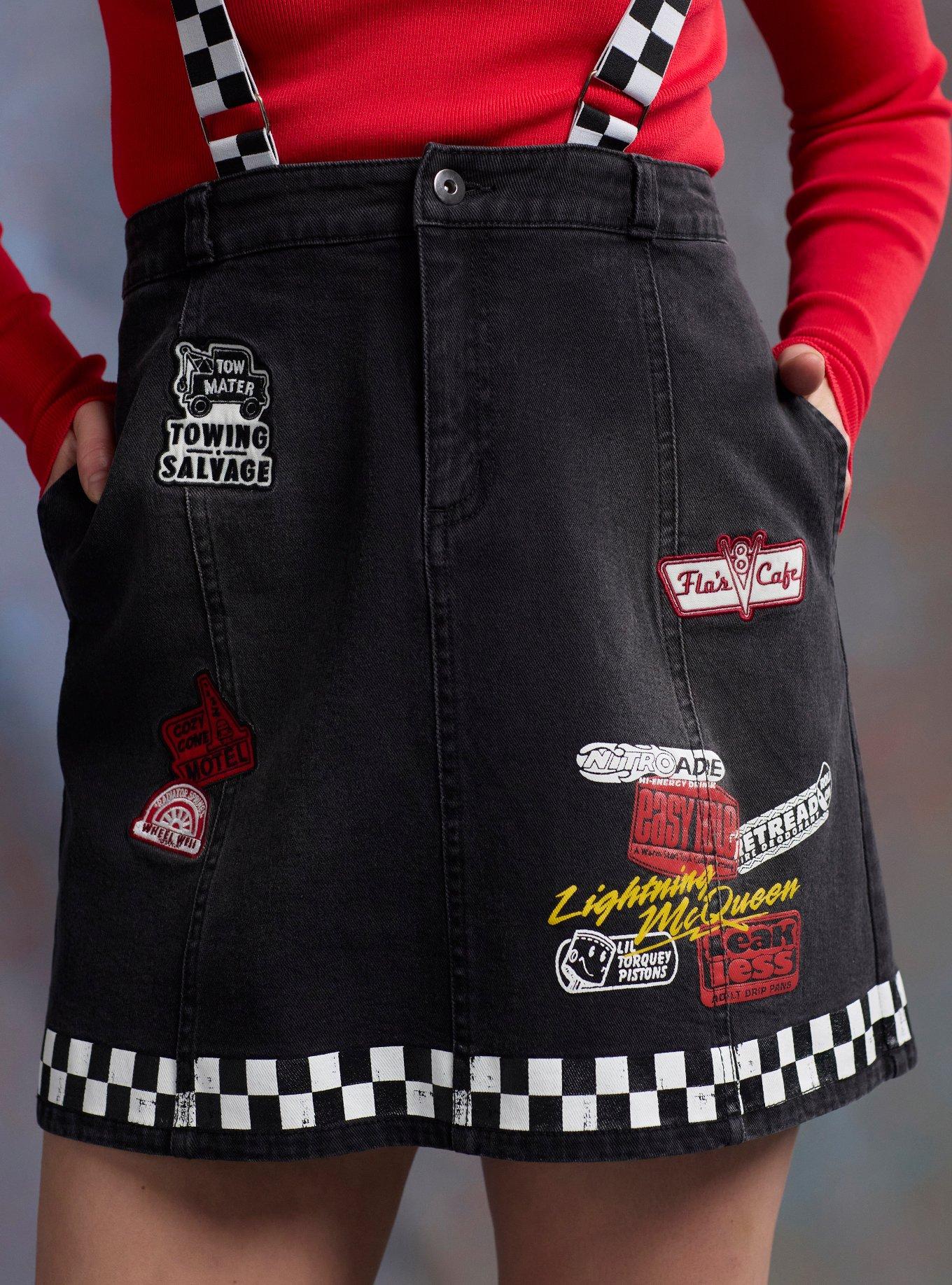 Her Universe Disney Pixar Cars Suspender Skirt Her Universe Exclusive, MULTI, alternate