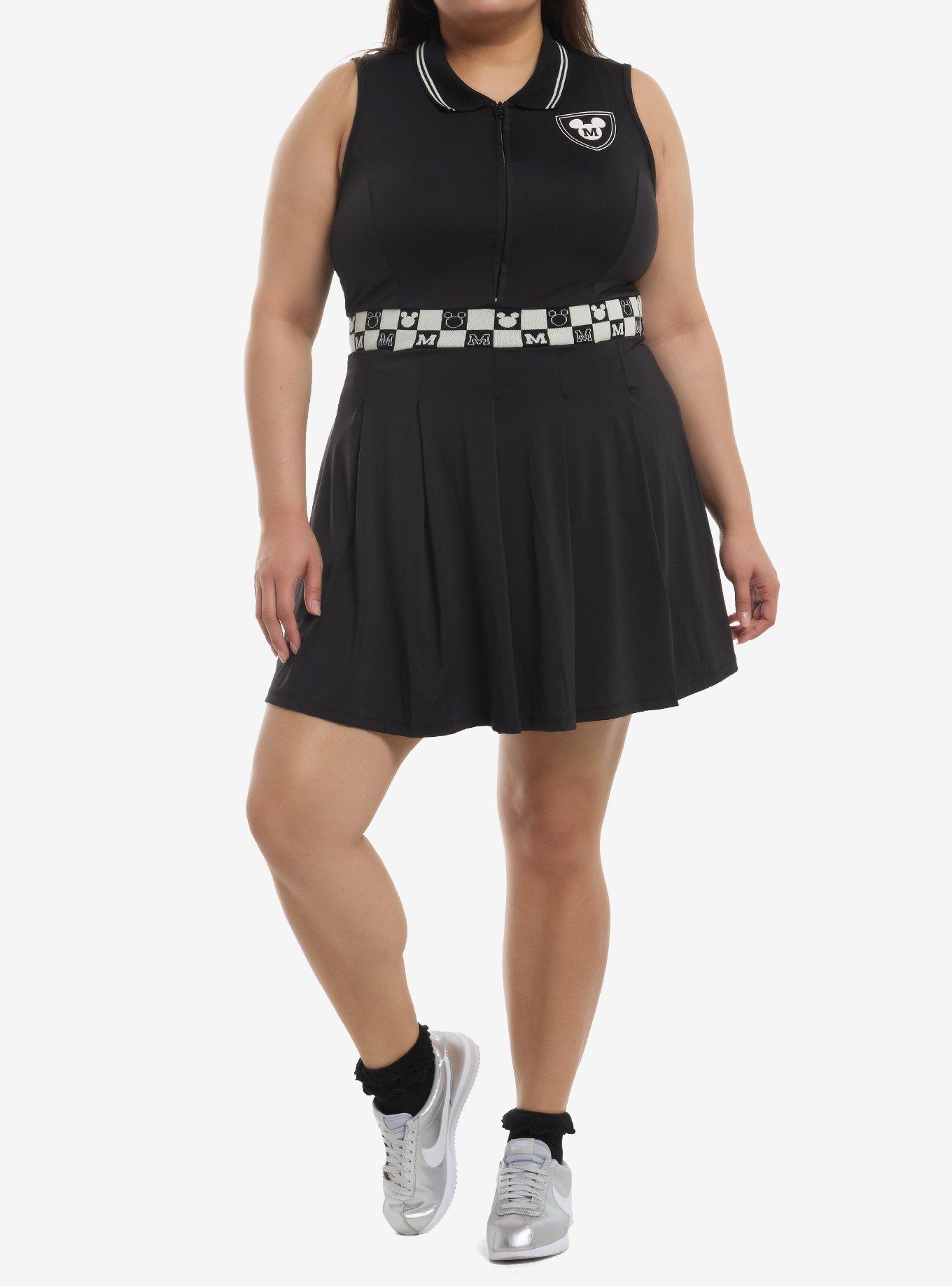 Her Universe Disney Mickey Mouse Checker Athletic Dress Plus Size Her Universe Exclusive, , hi-res