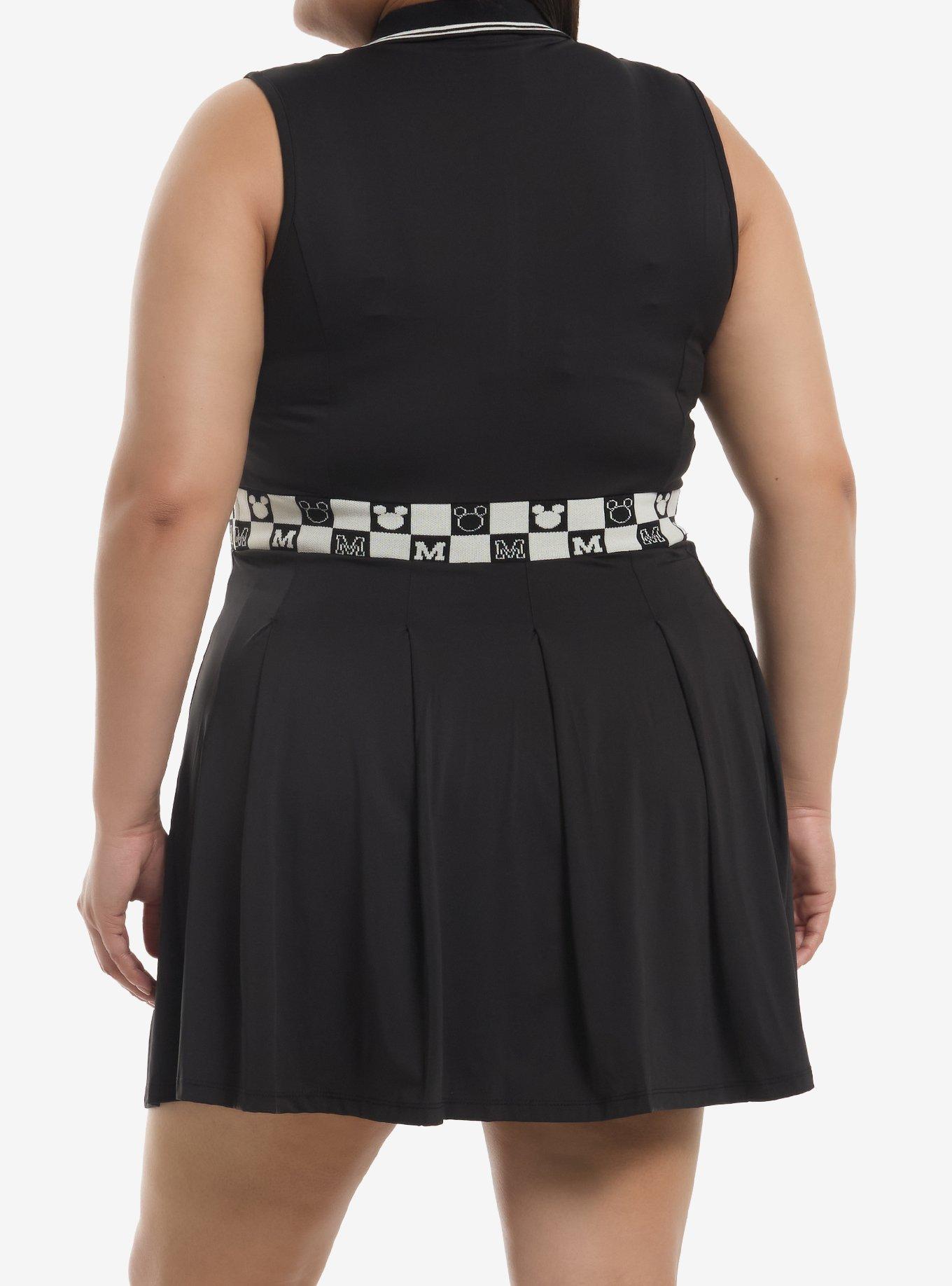 Her Universe Disney Mickey Mouse Checker Athletic Dress Plus Size Her Universe Exclusive, BLACK  WHITE, alternate - view 3