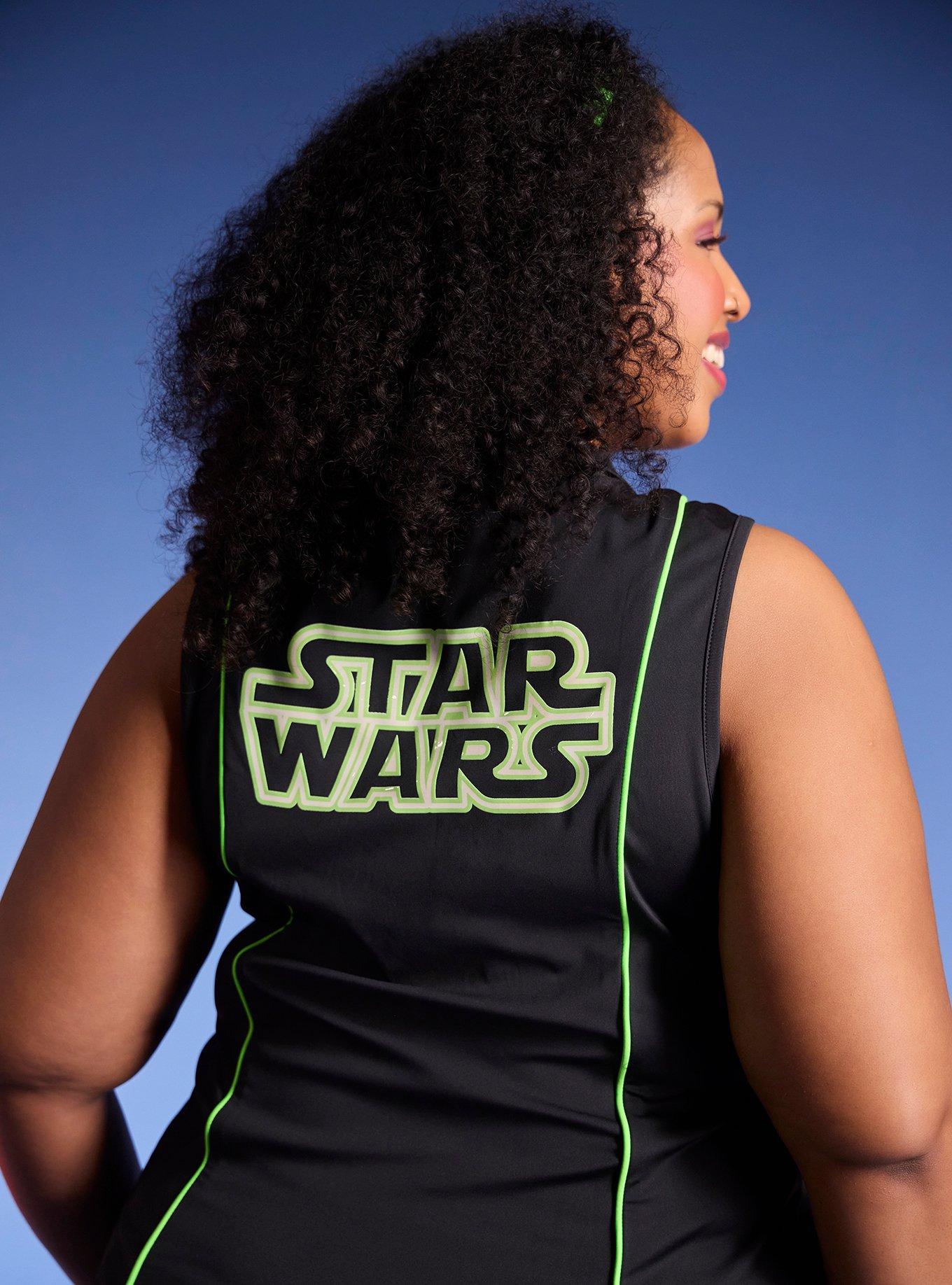 Her Universe Star Wars Quarter Zip Athletic Tank Top Plus Size Her Universe Exclusive, MULTI, alternate - view 4