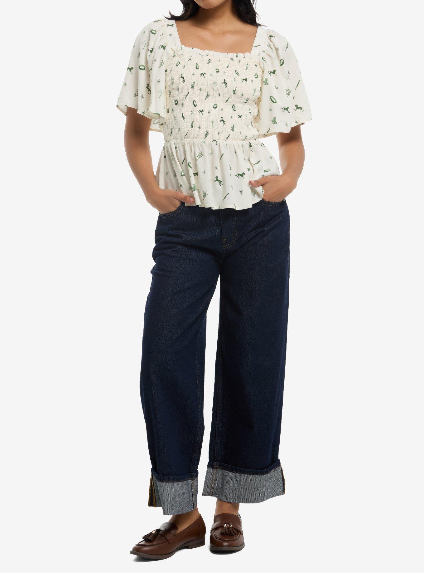 Her Universe The Lord Of The Rings Icons Flutter Sleeve Top Her Universe Exclusive, , hi-res