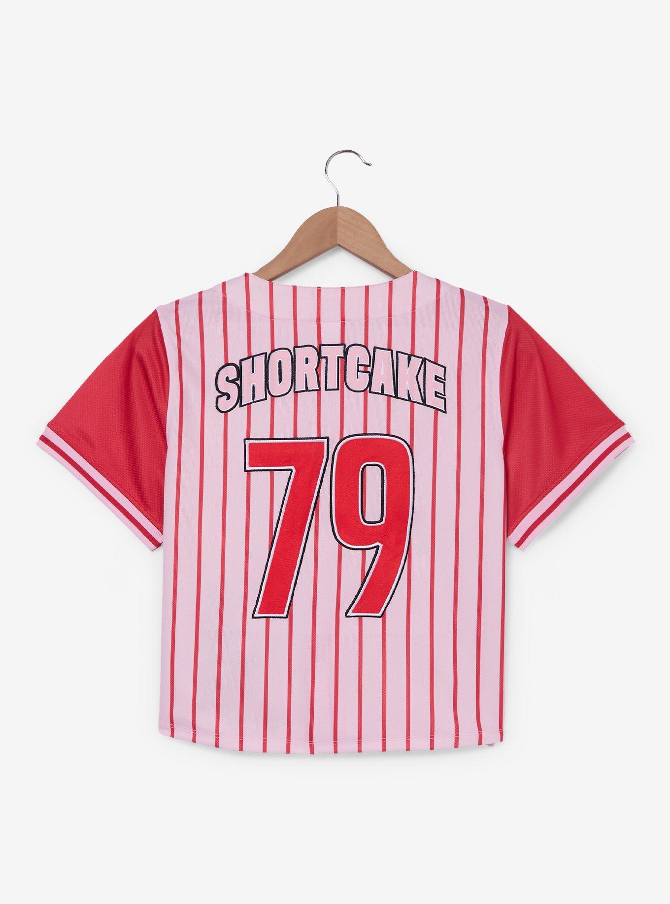 Strawberry Shortcake Women's Cropped Baseball Jersey &mdash; BoxLunch Exclusive, , hi-res