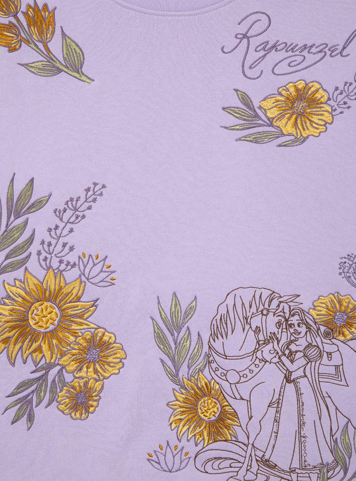 Disney Tangled Rapunzel & Maximus Women's Crewneck &mdash; BoxLunch Exclusive, LILAC, alternate