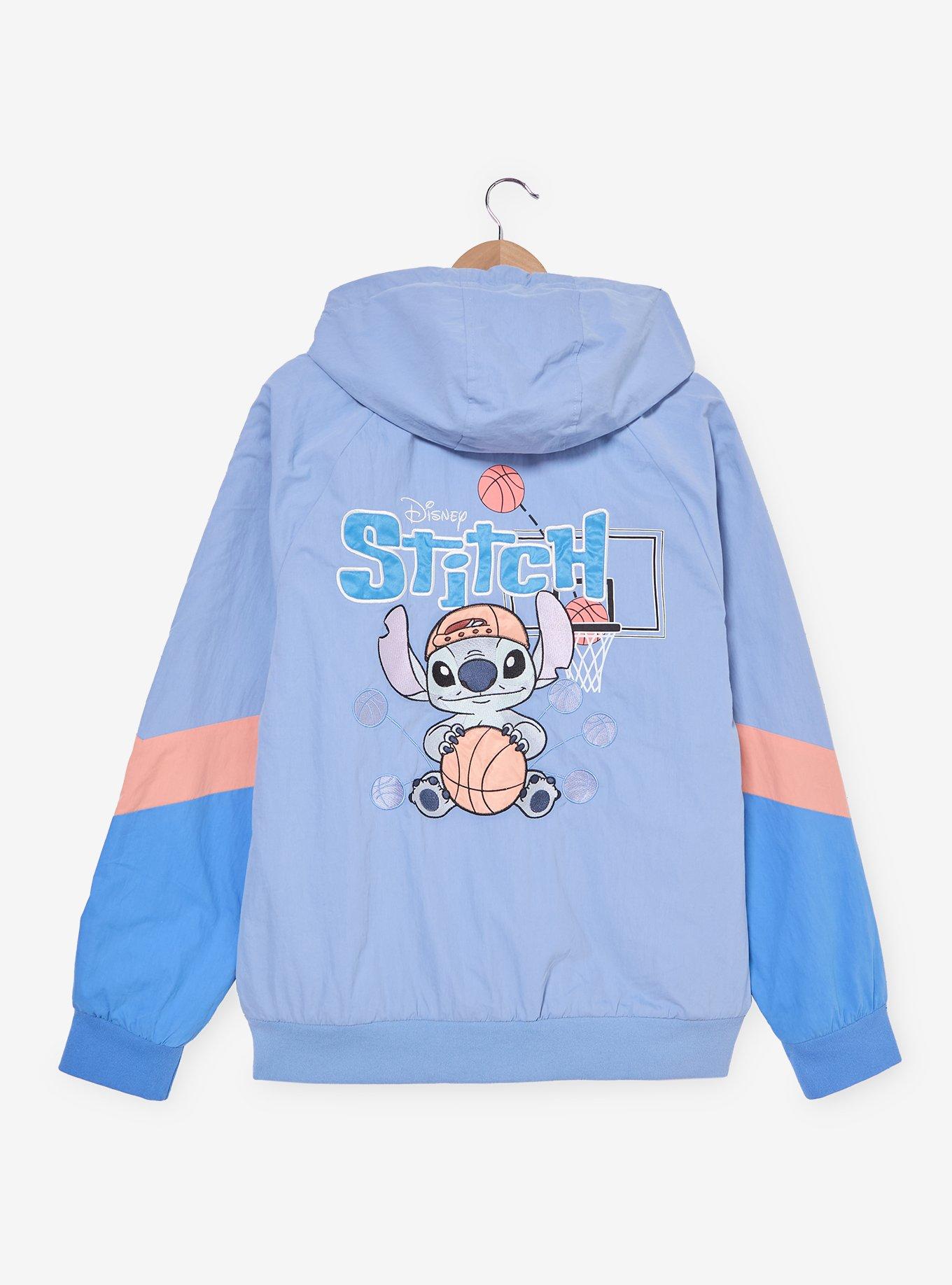 Disney Lilo & Stitch Basketball Stitch Color Block Windbreaker - BoxLunch Exclusive, , hi-res
