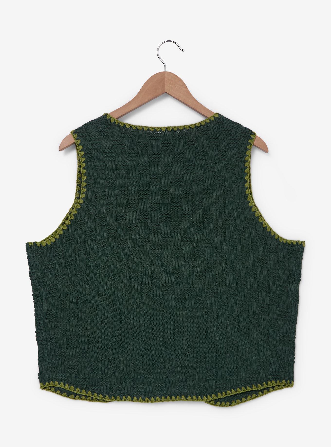 Disney Pixar A Bug's Life Floral Women's Plus Knit Vest - BoxLunch Exclusive