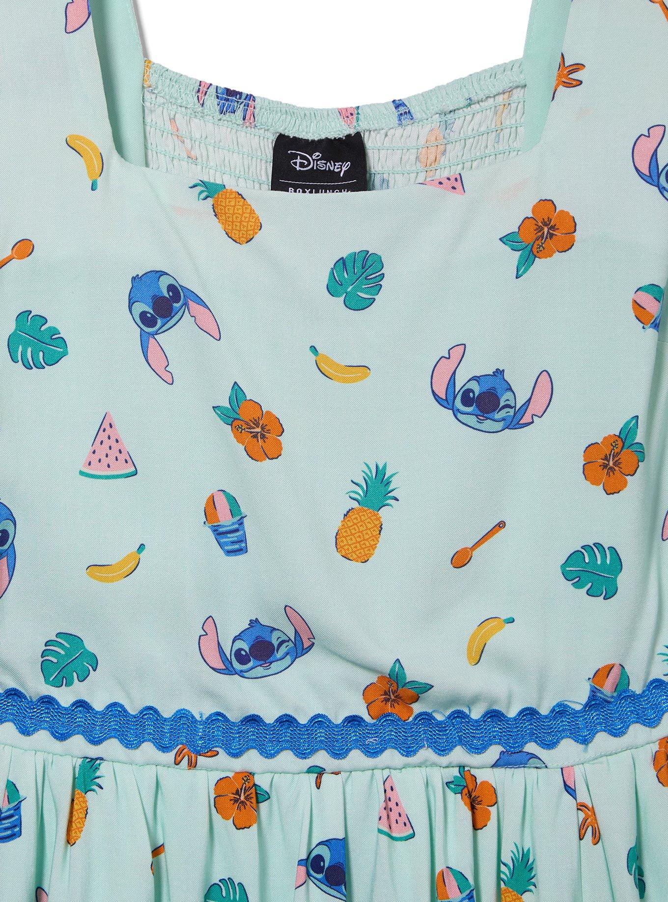 Disney Lilo & Stitch Fruit Allover Print Dress &mdash; BoxLunch Exclusive, AQUA, alternate