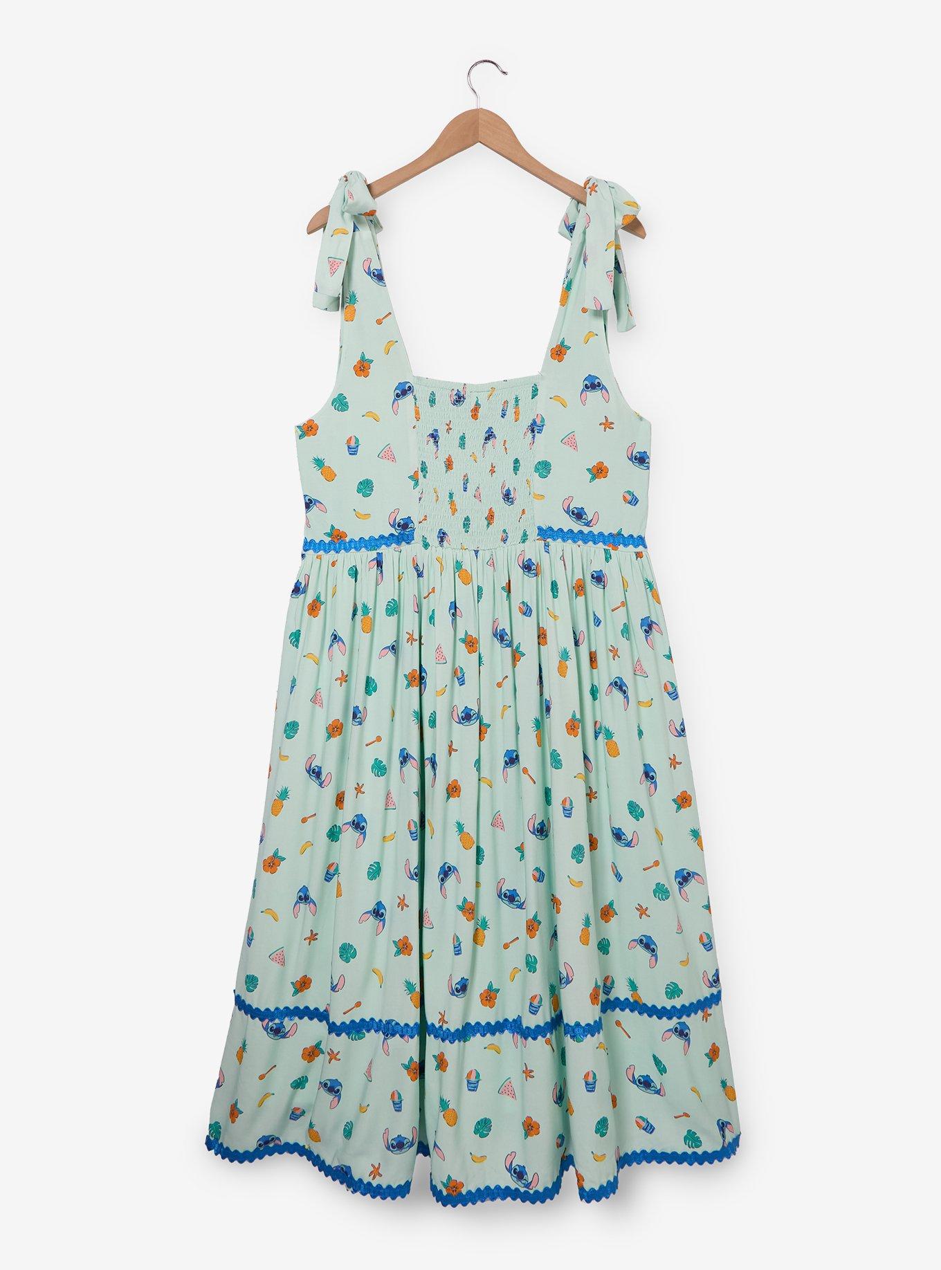 Disney Lilo & Stitch Fruit Allover Print Plus Size Dress &mdash; BoxLunch Exclusive, , hi-res