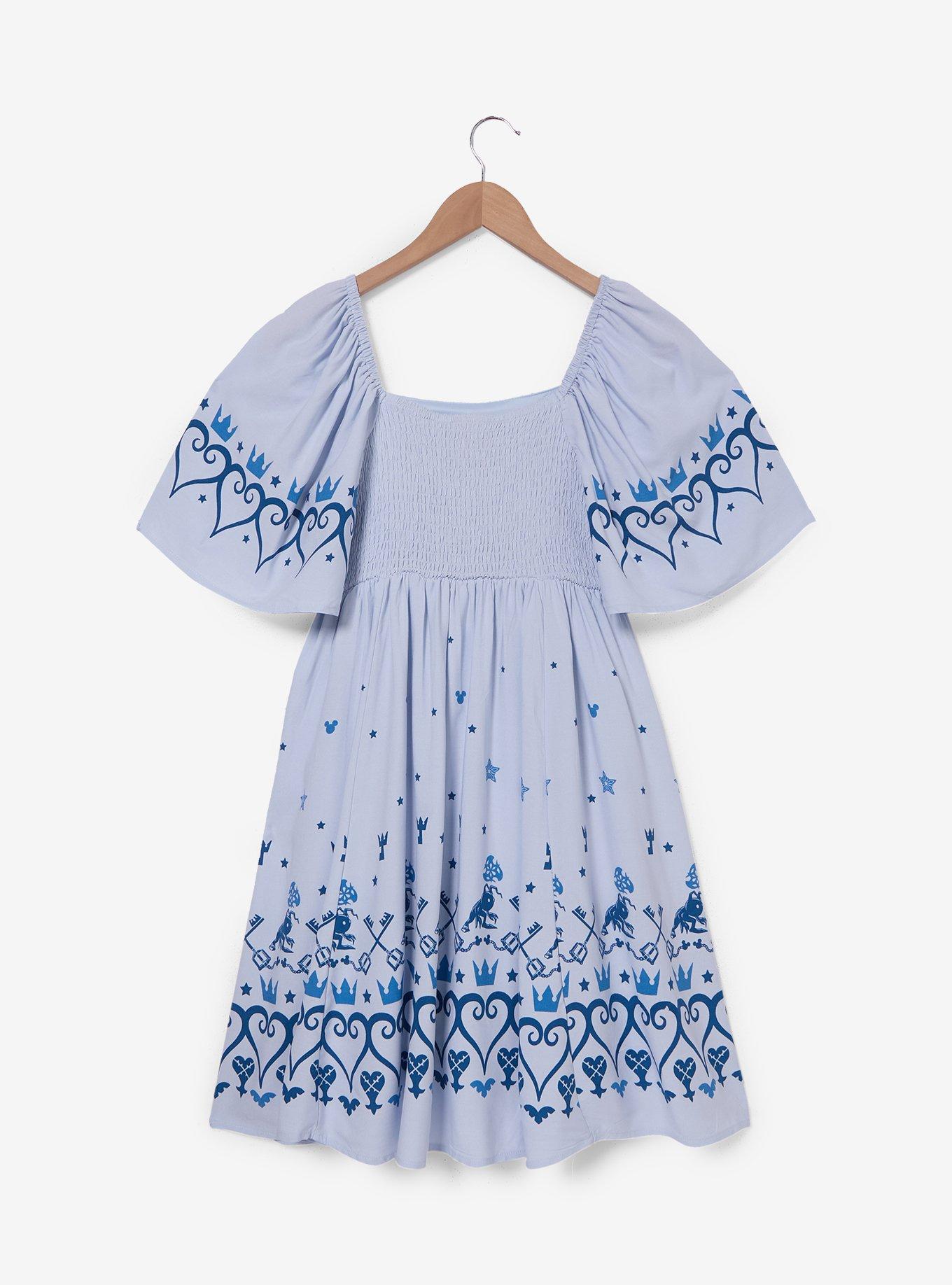 Disney Kingdom Hearts Icons Flutter Sleeve Dress - BoxLunch Exclusive