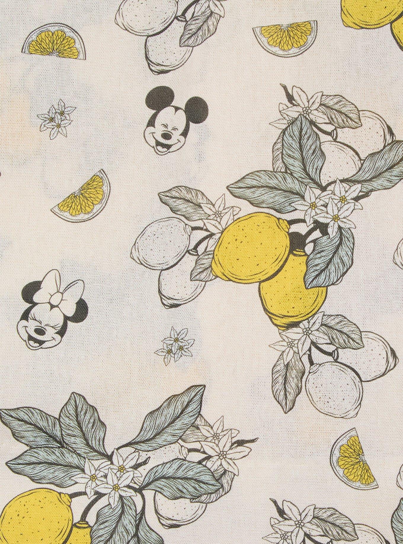 Disney Mickey & Minnie Lemons Allover Print Plus Size Linen Skort - BoxLunch Exclusive, BIRCH, alternate - view 5