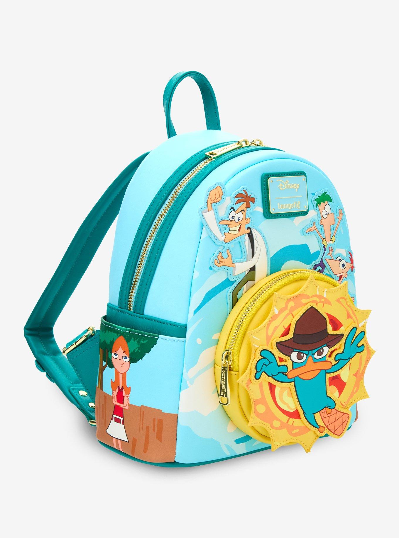 Loungefly Disney Phineas And Ferb Group Mini Backpack, , alternate