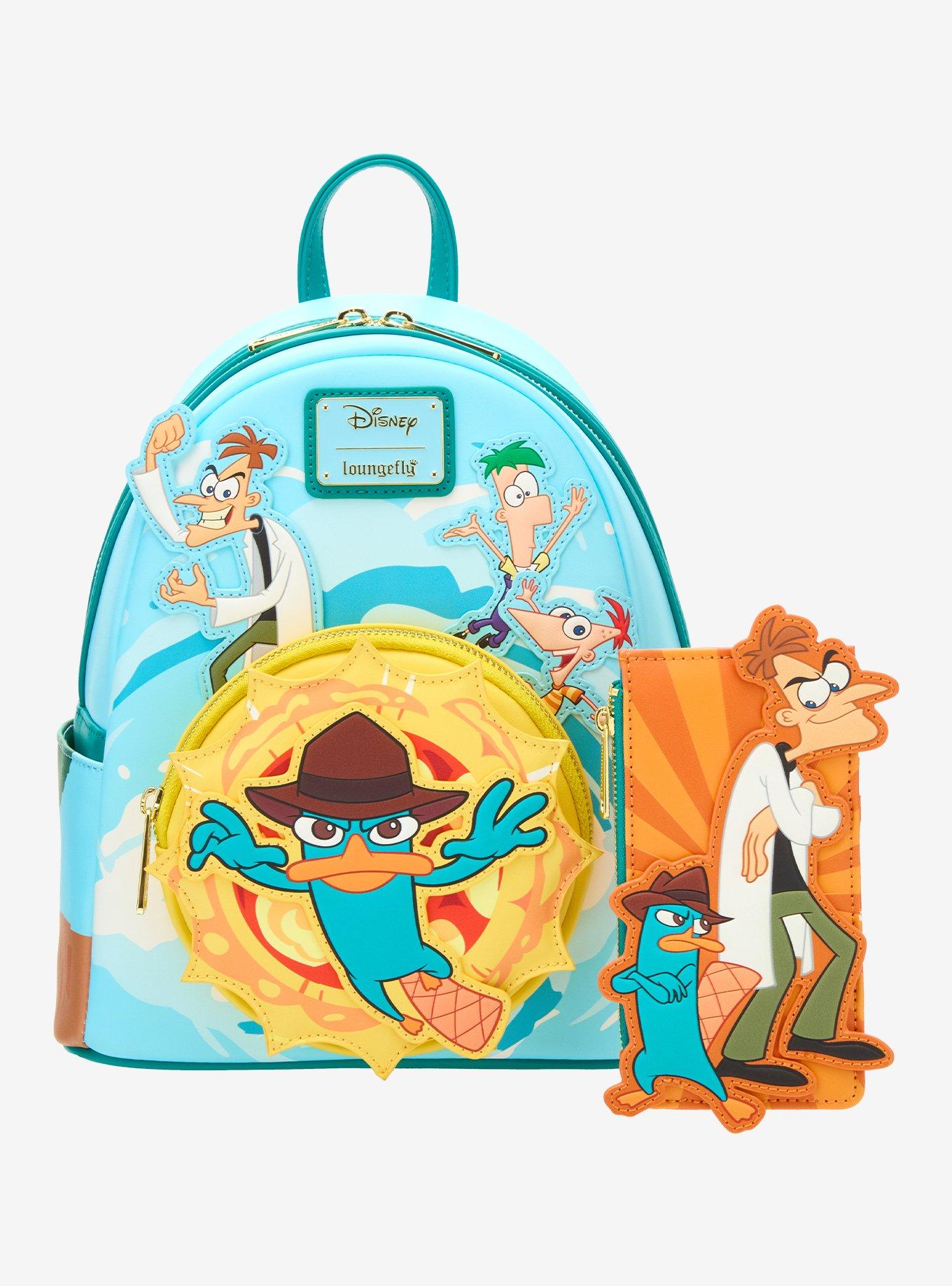 Loungefly Disney Phineas And Ferb Group Mini Backpack, , alternate