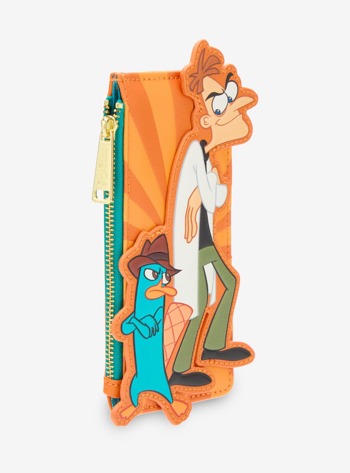 Loungefly Disney Phineas And Ferb Perry The Platypus & Dr. Doofenshmirtz Cardholder, , hi-res